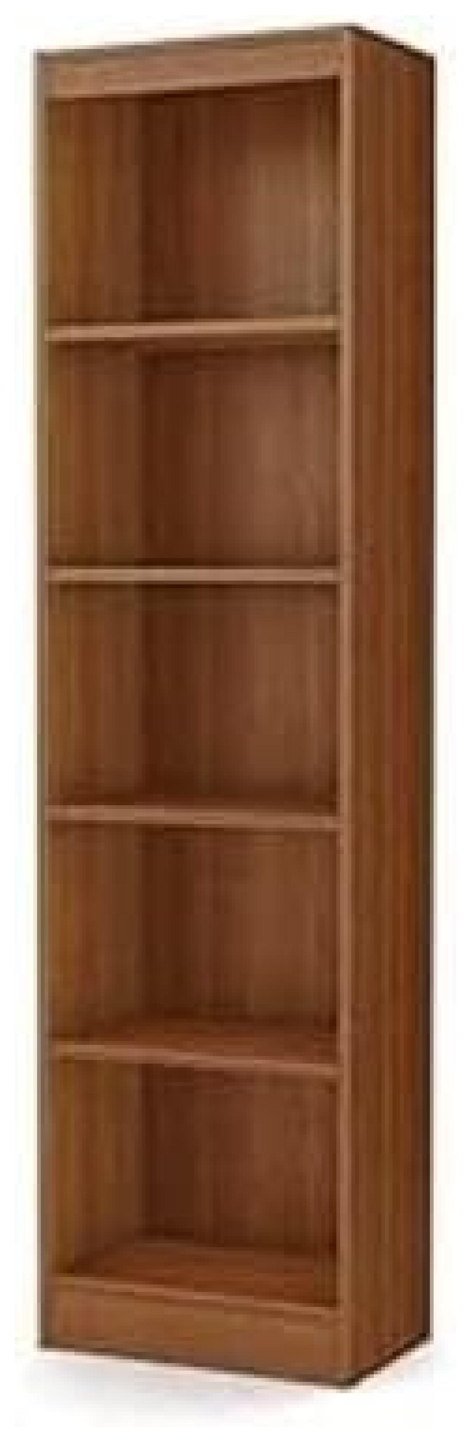 Axess Narrow 5-Shelf Narrow Bookcase Pure White