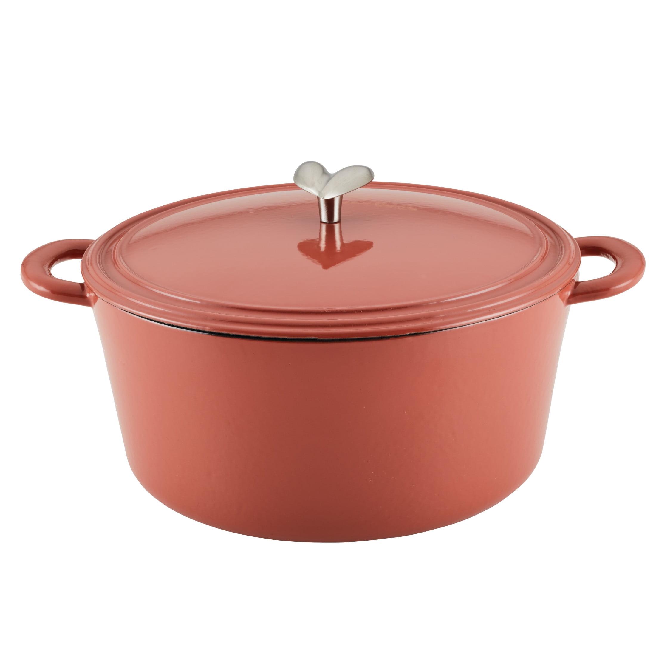 Redwood Enameled Cast Iron 6-Quart Dutch Oven with Lid