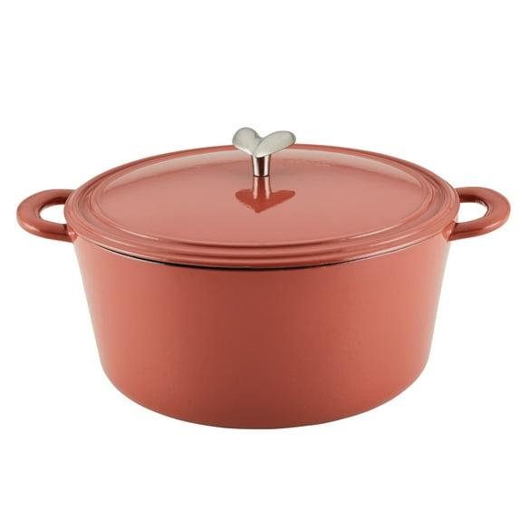 Ayesha Curry Enameled Cast Iron Induction Dutch Oven with Lid, 6 Quart