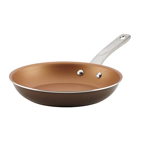 Brown Sugar Aluminum Nonstick 10-Inch Frying Pan with Ceramic Coating