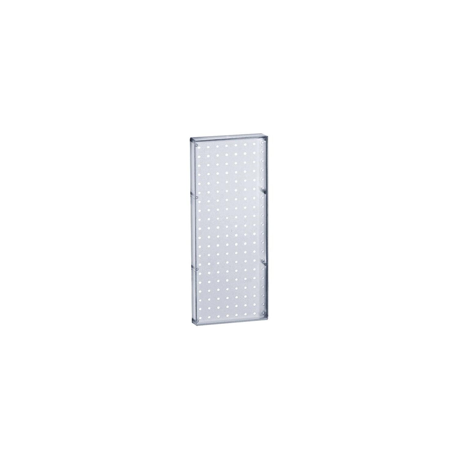 Azar Displays 770820-CLR-2PK Pegboard Wall Panel Storage Solution, Size: 20.625"x 8", 2-Pack (Set of 2)