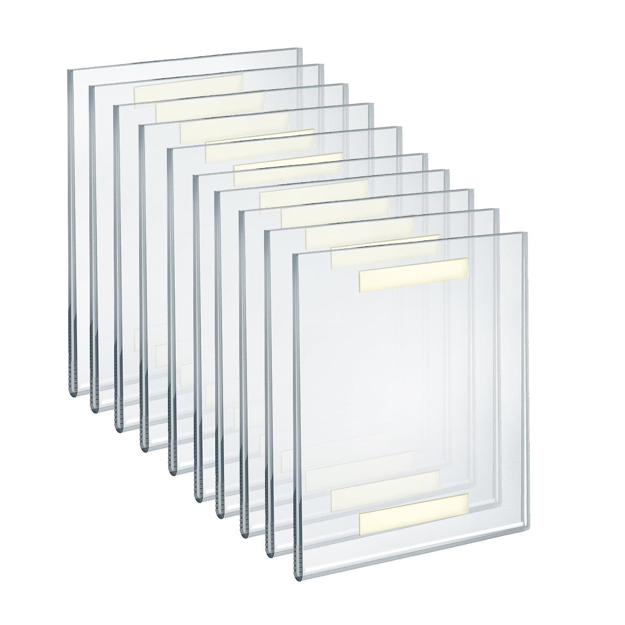 Clear Acrylic 8" x 10" Wall Mount Poster Frames, 10-Pack