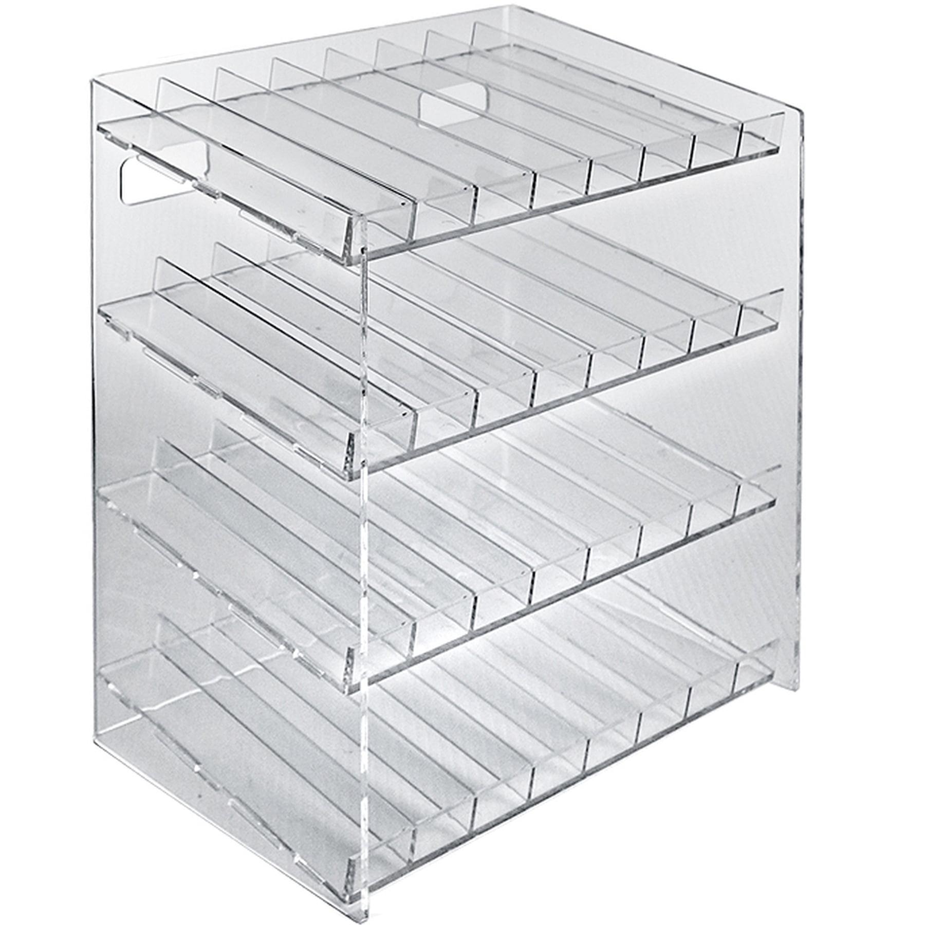 Azar Displays Four-Tier 32 Compartment Display, 8-Comp per Tier. Dimensions: 12"W x 8.5"D x 14.5"H