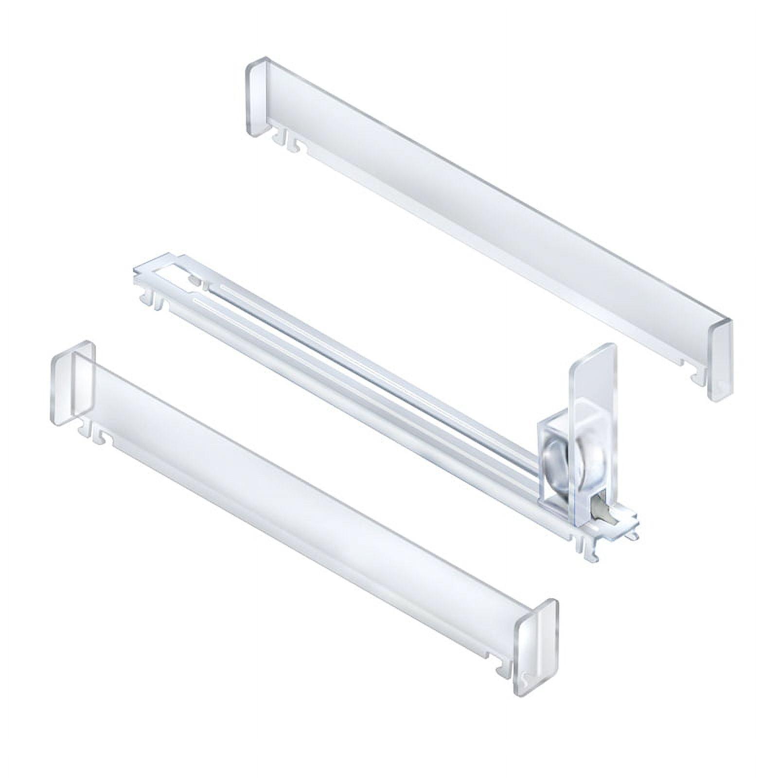 Clear Acrylic Spring-Loaded Track Kit with Dividers