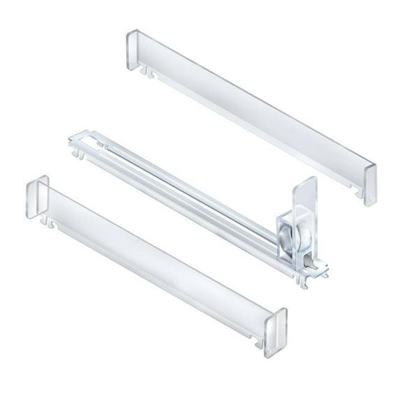Clear Acrylic Spring-Loaded Track Kit with Dividers