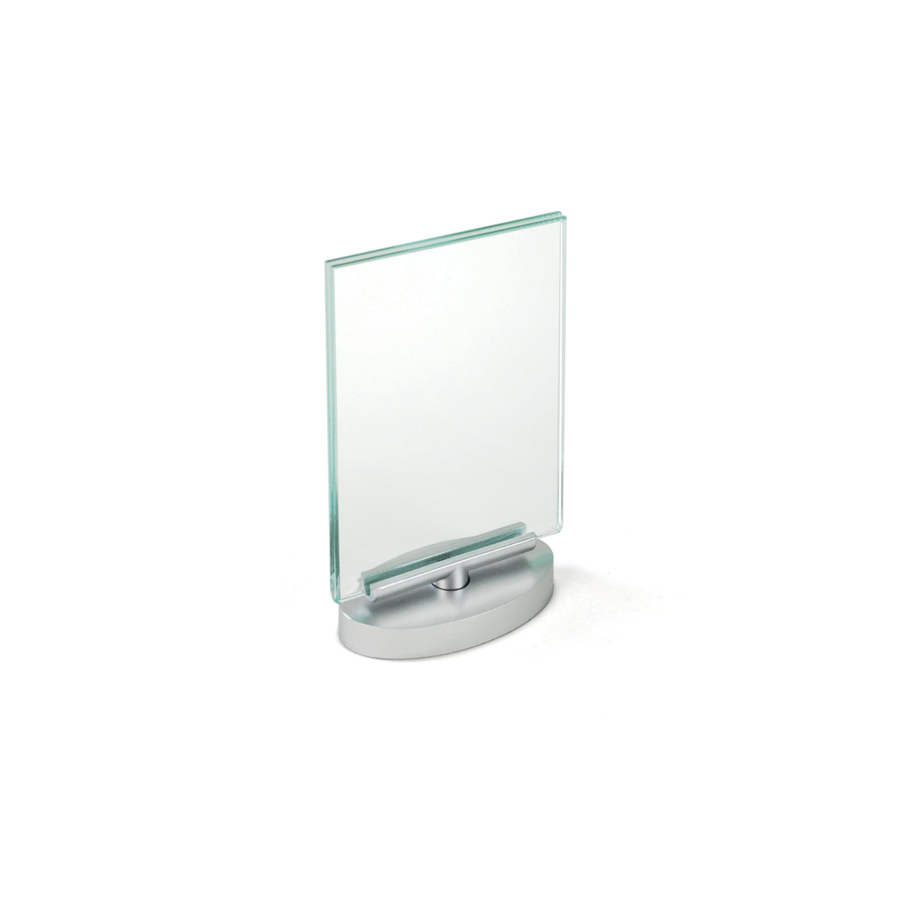 Azar Displays Two-Sided Revolving Acrylic Sign Holder Frame 4"W X 6"H, 2-Pack (Set of 2)