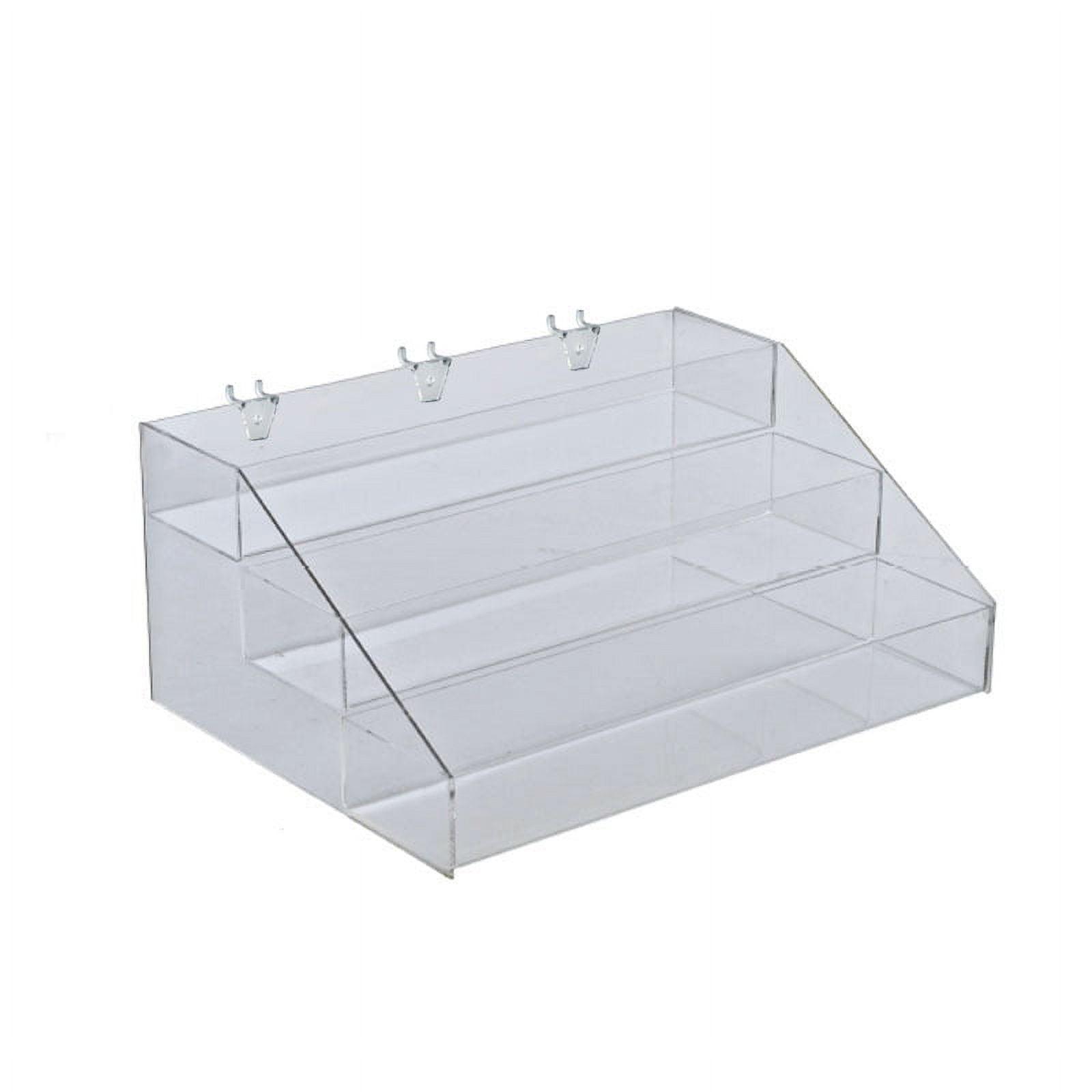 Clear Acrylic Three-Tier Step Display Shelf