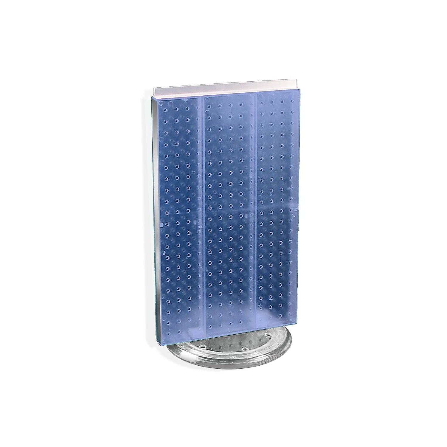 Azar Displays 700513-BLU Revolving 13.5"W x 22"H Pegboard Counter Display