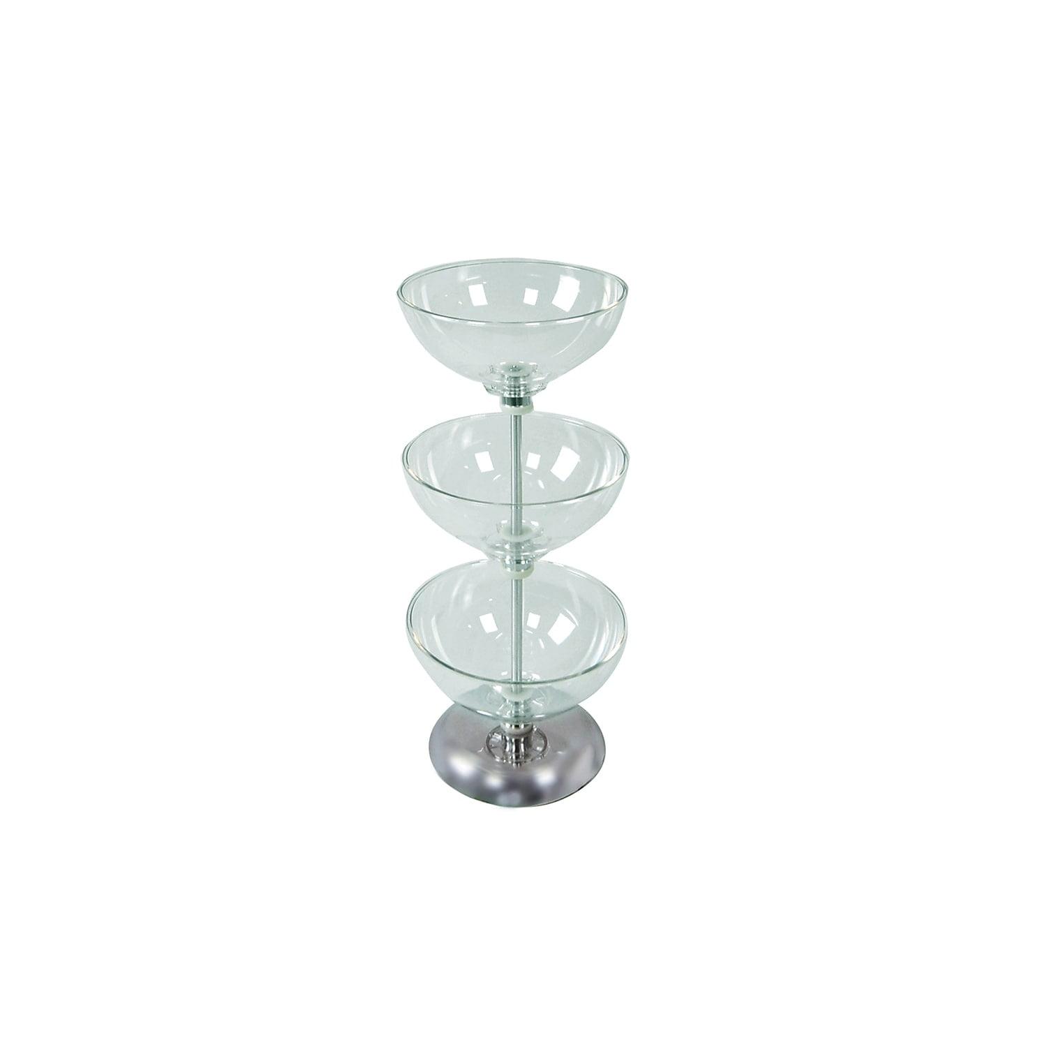 Azar Displays Three-Tier 10", 10" & 10" Bowl Display