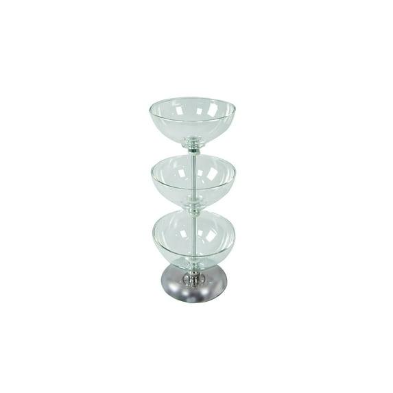 Azar Displays Three-Tier 10", 10" & 10" Bowl Display