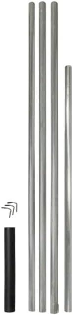 Gray Steel Telescoping Martin House Pole with Adapter, 15 ft.