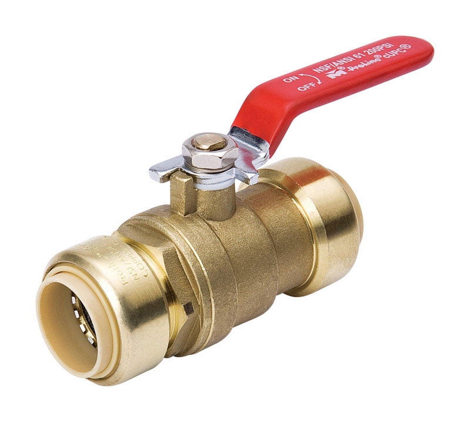 B&K ProLine 1 in.   Brass Push Fit Ball Valve Full Port