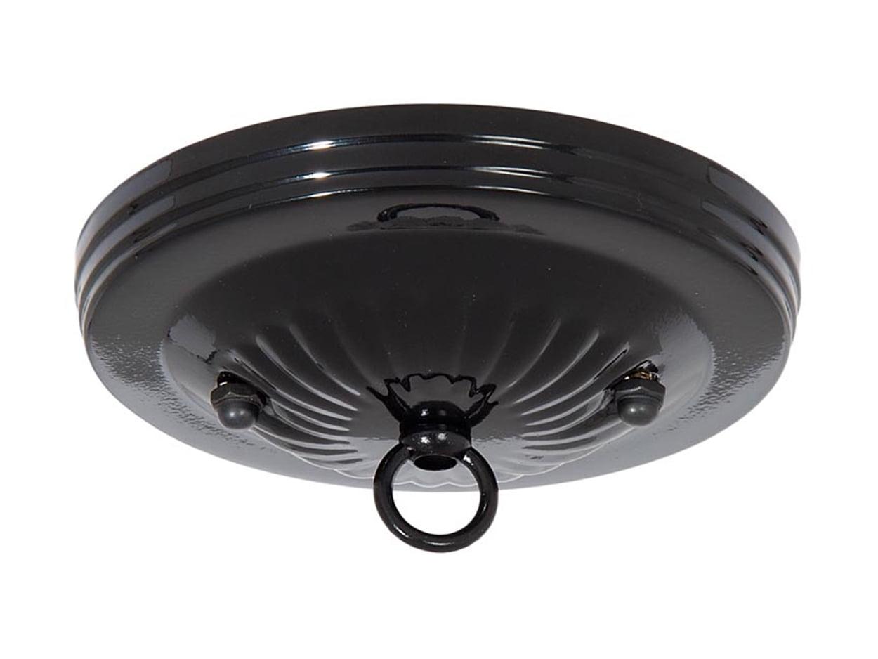 B&P Lamp® Black Finish Steel Canopy Kit, 5-1/8 Inch Diameter