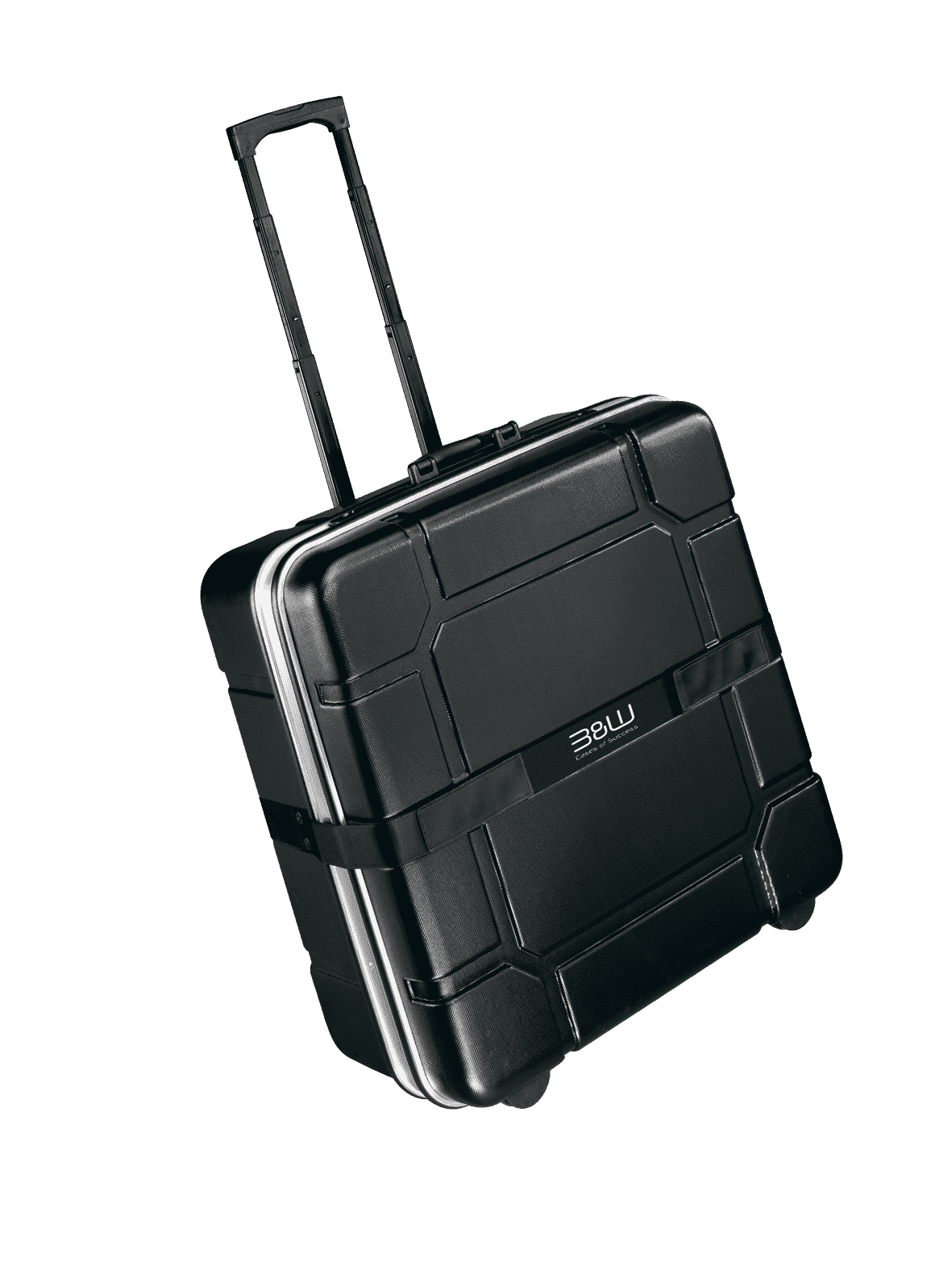 B&W International Foldon Hard Shell, Travel Bicycle Case for Folding Bikes, Black