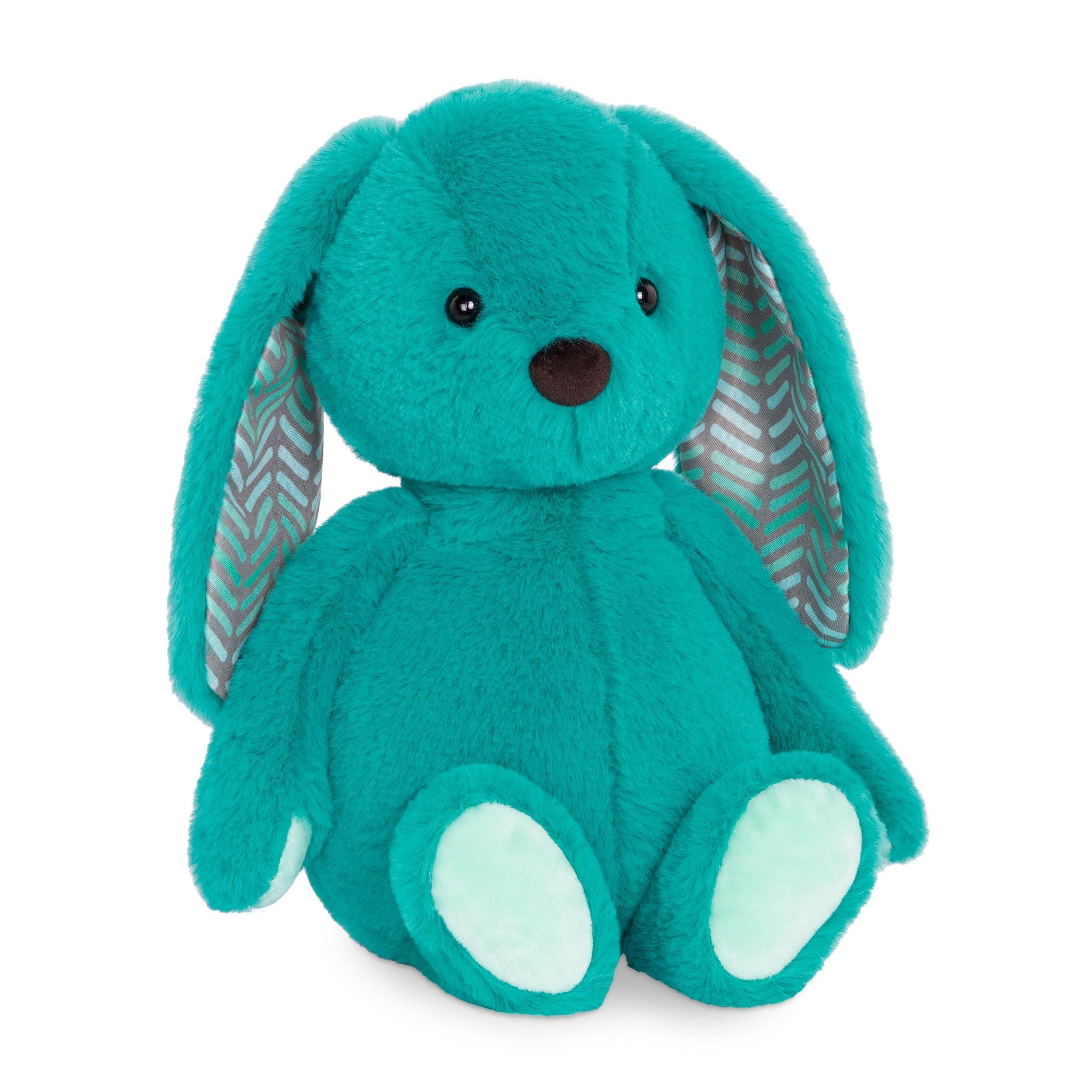 Teal Plush Bunny with Chevron Ears and Mint Paws