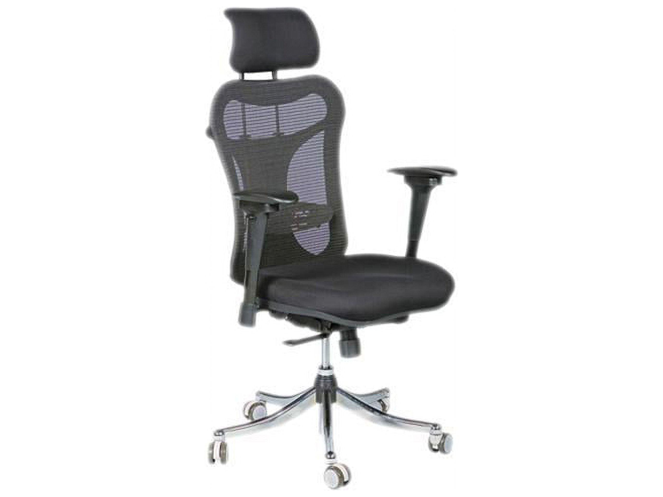 Black Mesh High Back Executive Office Chair with Adjustable Arms