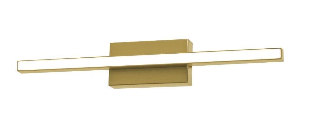 Barlow 18" Linear LED Vanity Light in Satin Brass and Black