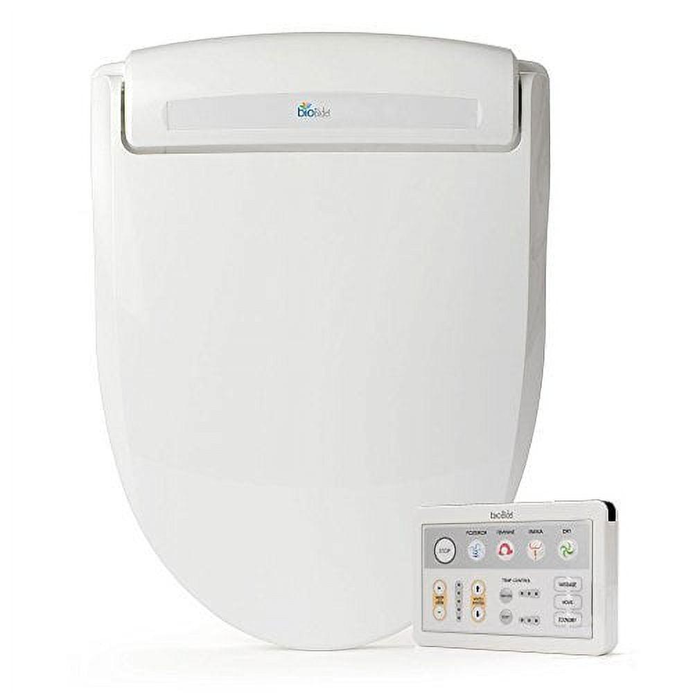 White Heated Electric Bidet Toilet Seat with Remote Control