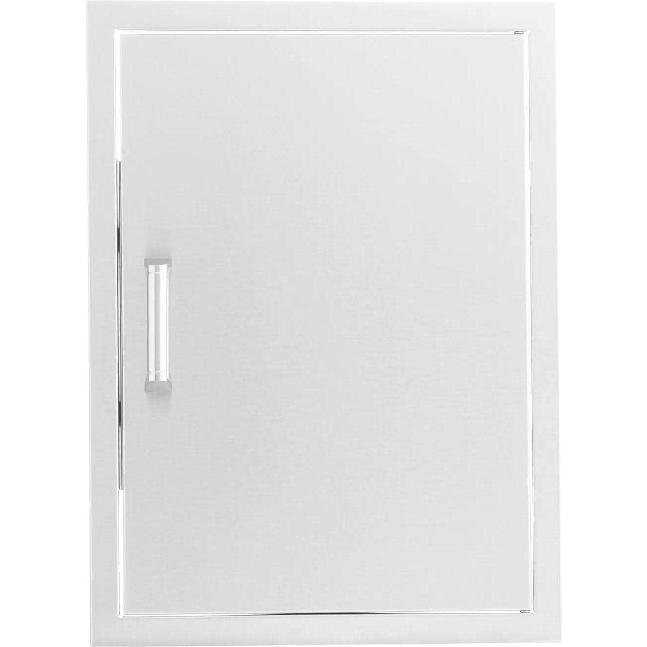 BBQGuys Signature 21-Inch Stainless Steel Reversible Single Access Door - Vertical - Contempo