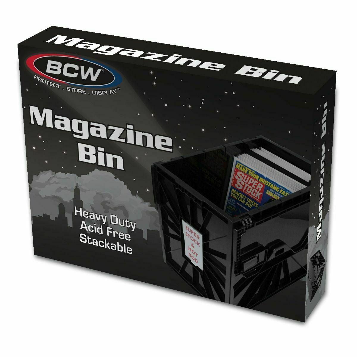 Black Heavy Duty Stackable Magazine Storage Bin