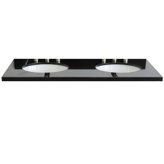 Bellaterra Home 49'' Granite Double Bathroom Vanity Top with Sink