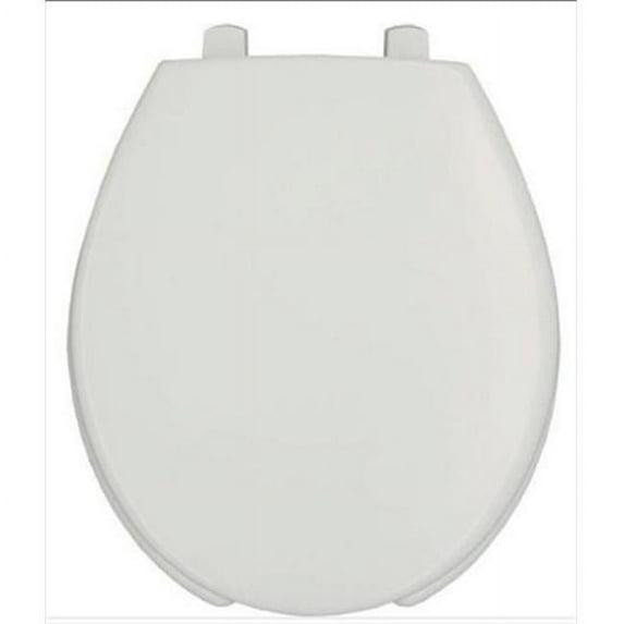 7750TDG Commercial Heavy Duty Open Front Toilet Seat, Never Loosens, ROUND, Plastic, White