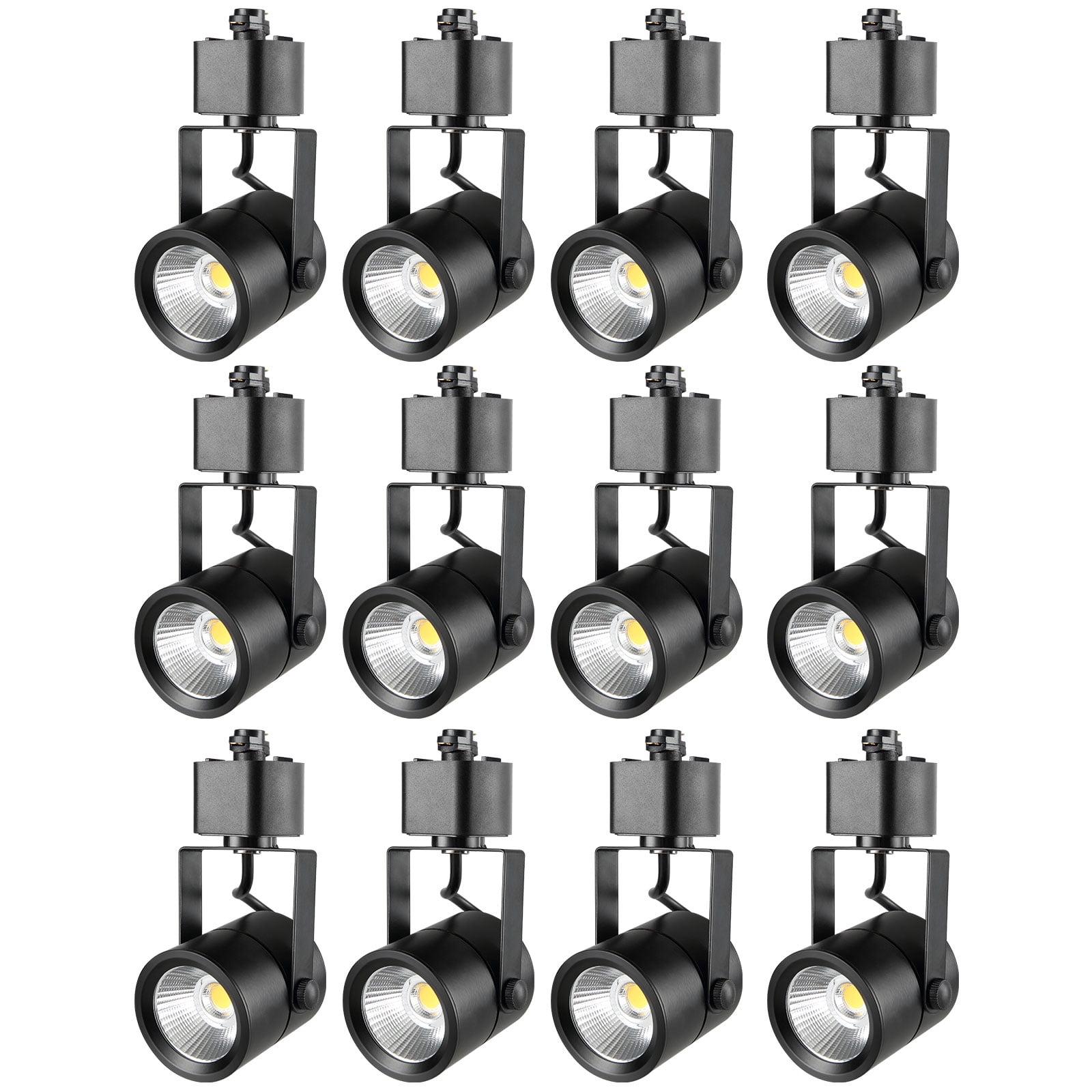 BENTISM 12 Pack 6.5W LED Track Lighting Heads Dimmable H Type Fixtures 3000K 470lm