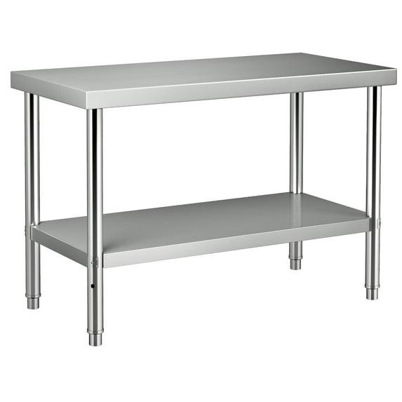 Prep & Savour Demnan Metal Top Workbench