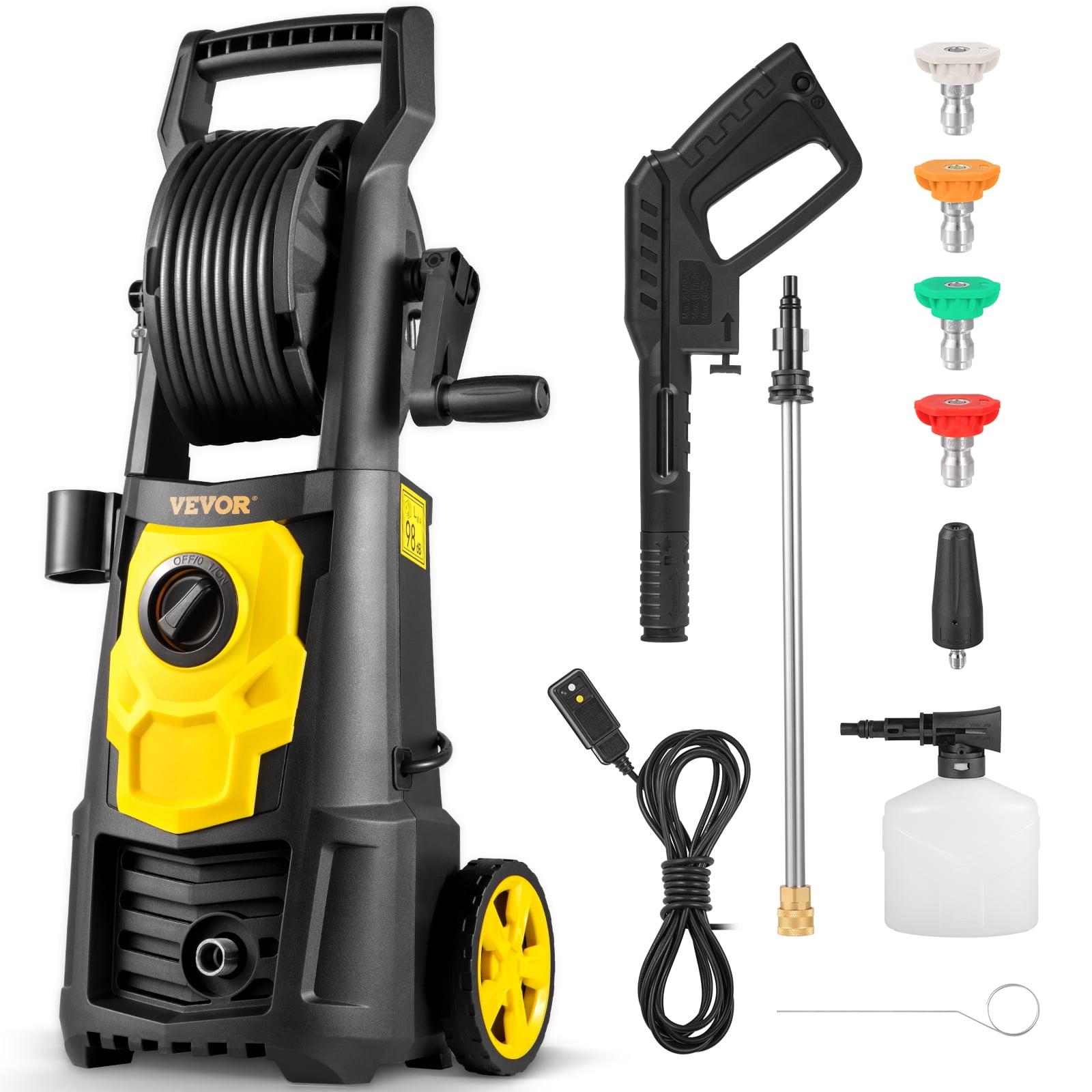 VEVOR 2000 PSI Electric Pressure Washer with Hose Reel and Foam Cannon