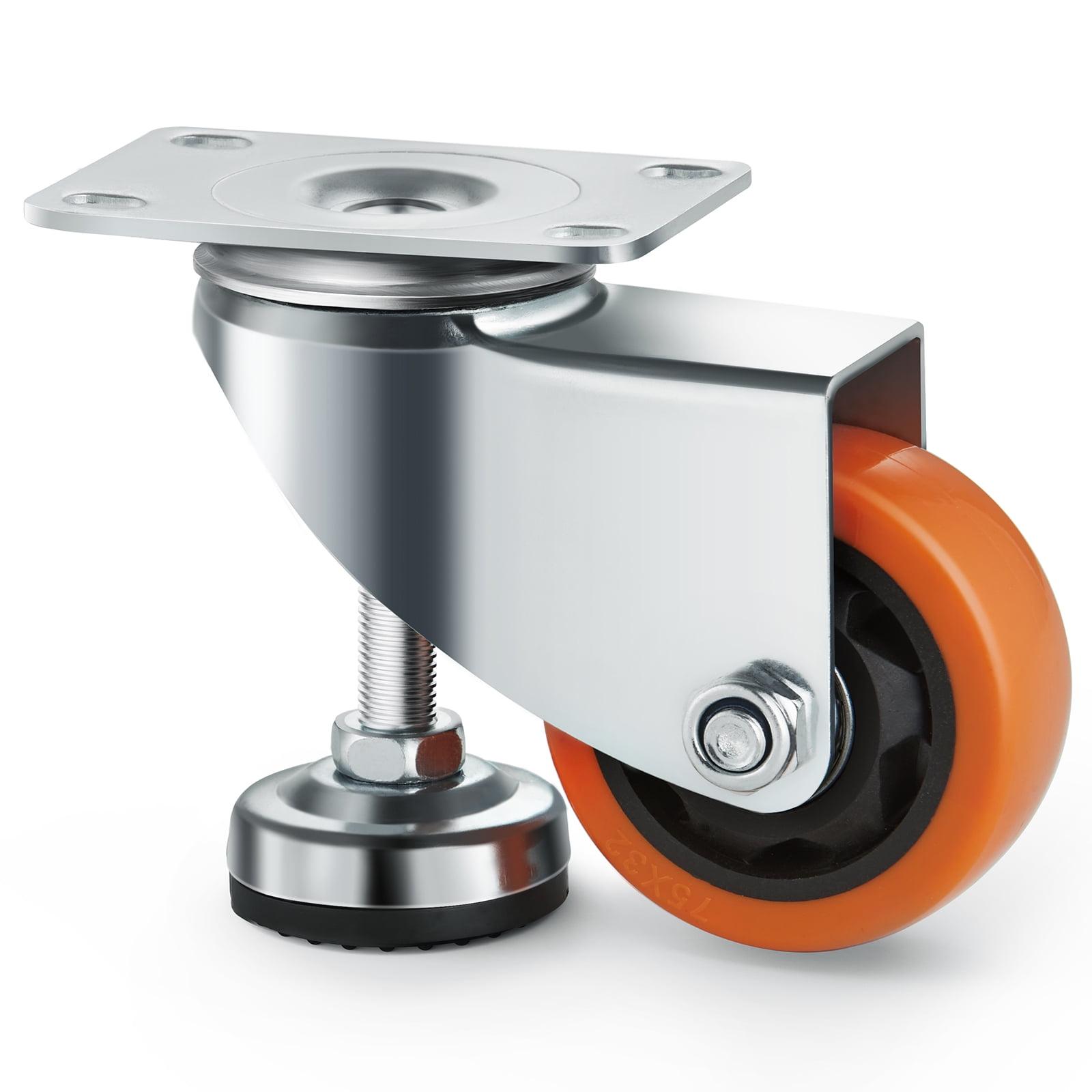 VEVOR VEVOR Leveling Casters, Set of 4, 720 lbs Total Load Capacity, 3 inches Diameter (Set of 4)