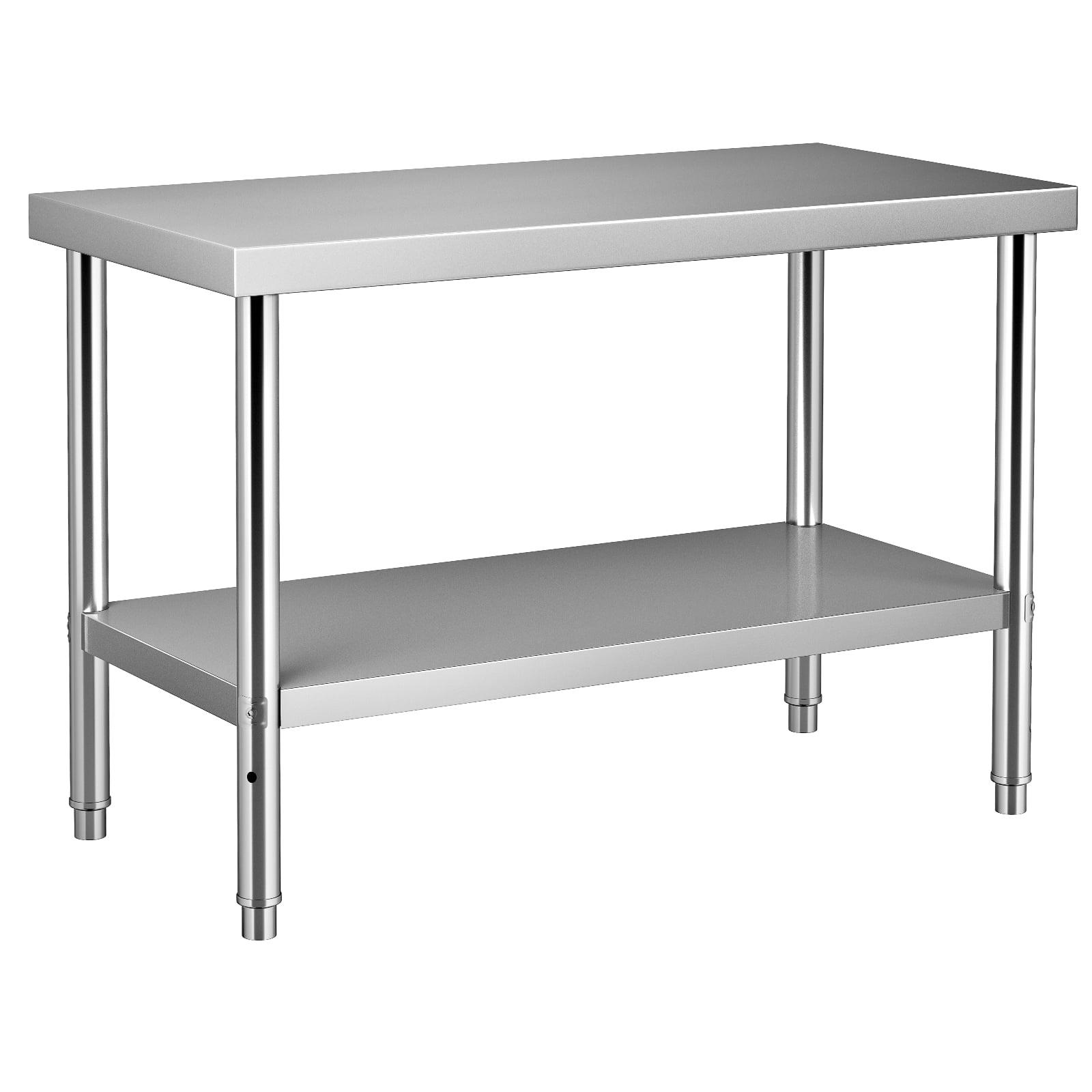 Prep & Savour Demnan Metal Top Workbench