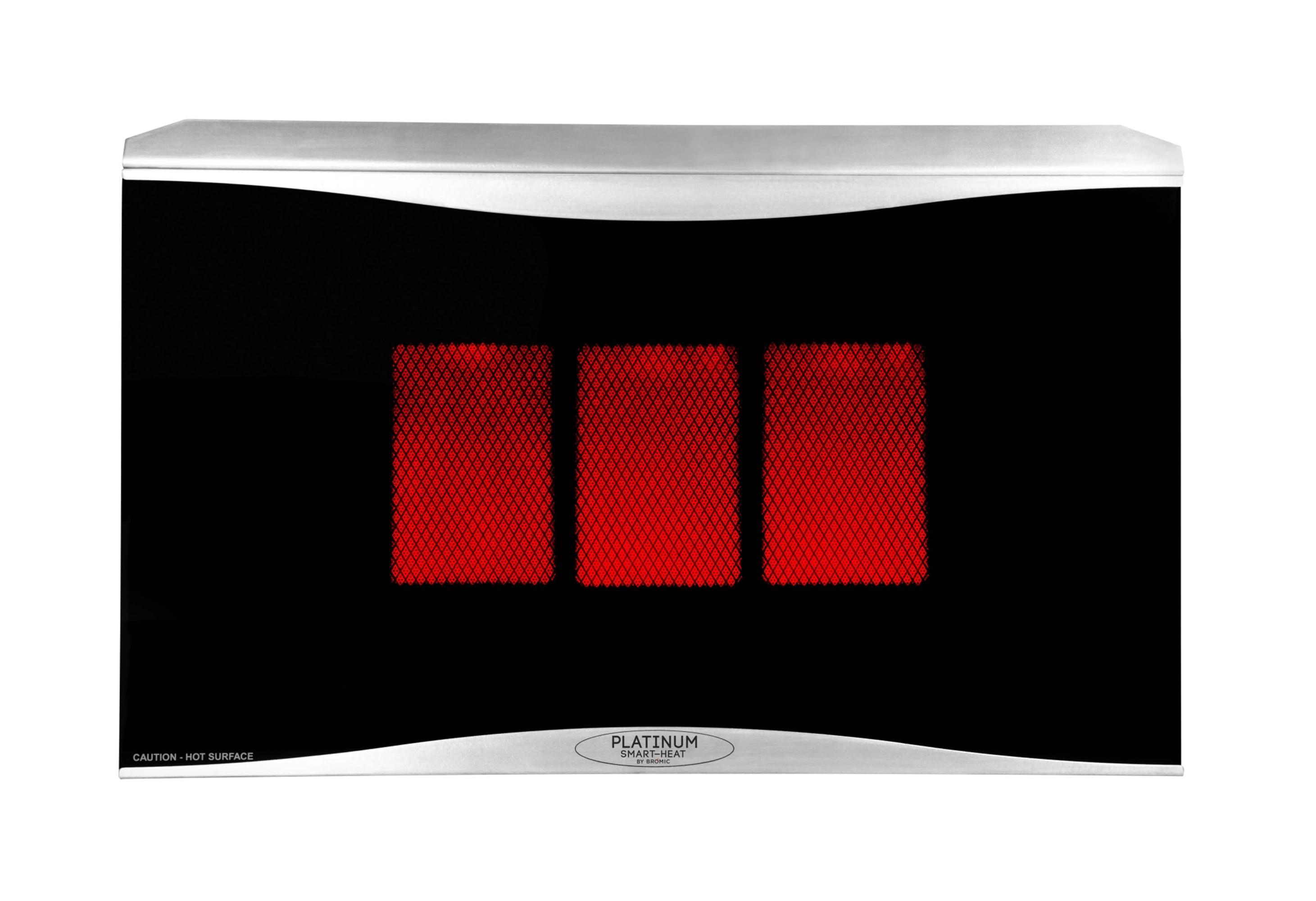 Platinum Smart-Heat - 300 Series Gas Patio Heater-Natural Gas Fuel Source in Stainless Steel Finish