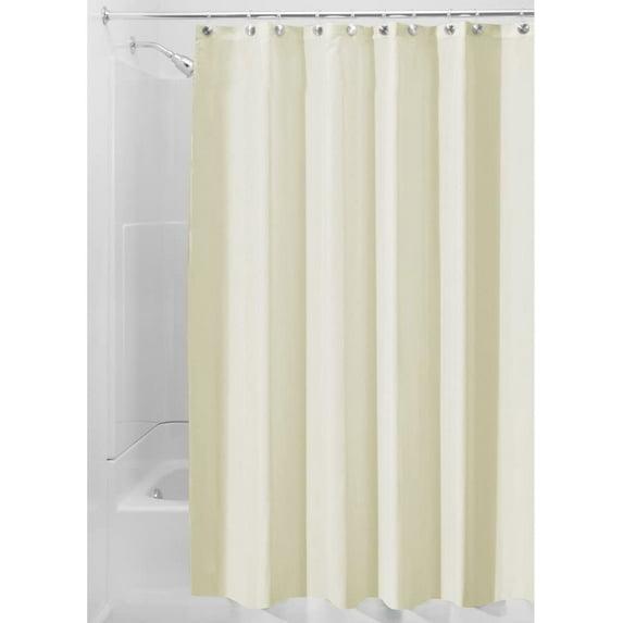 iDesign 72 in. H X 72 in. W Sand Solid Shower Curtain Liner Polyester
