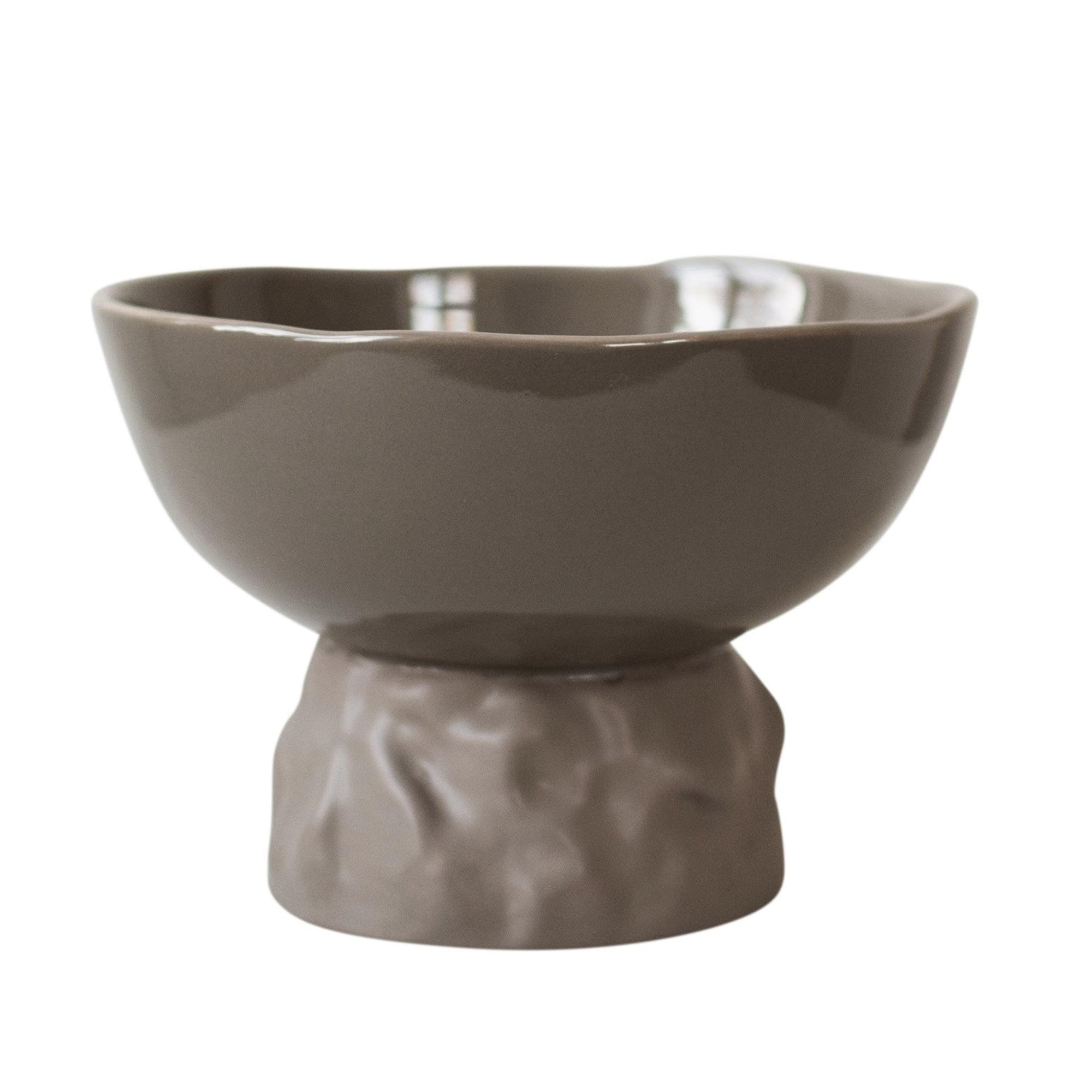 BIDK Home Matte Finish Ceramic Accent Bowl - 7.75" - Brown