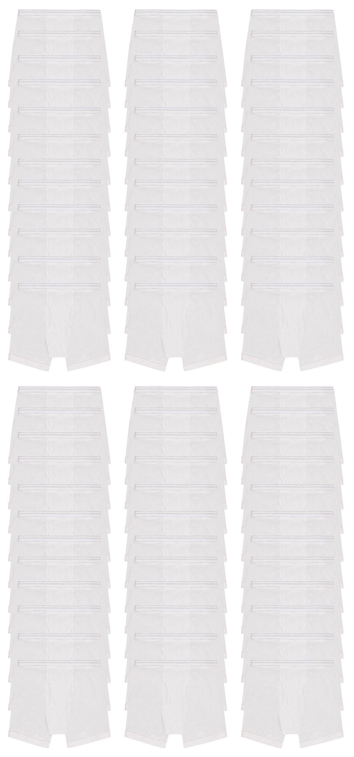 BILLIONHATS 72 Pack Men's Cotton Briefs, Bulk Donation for Homeless Shelters, Wholesale Underwear for Men, Size Small to 5XL