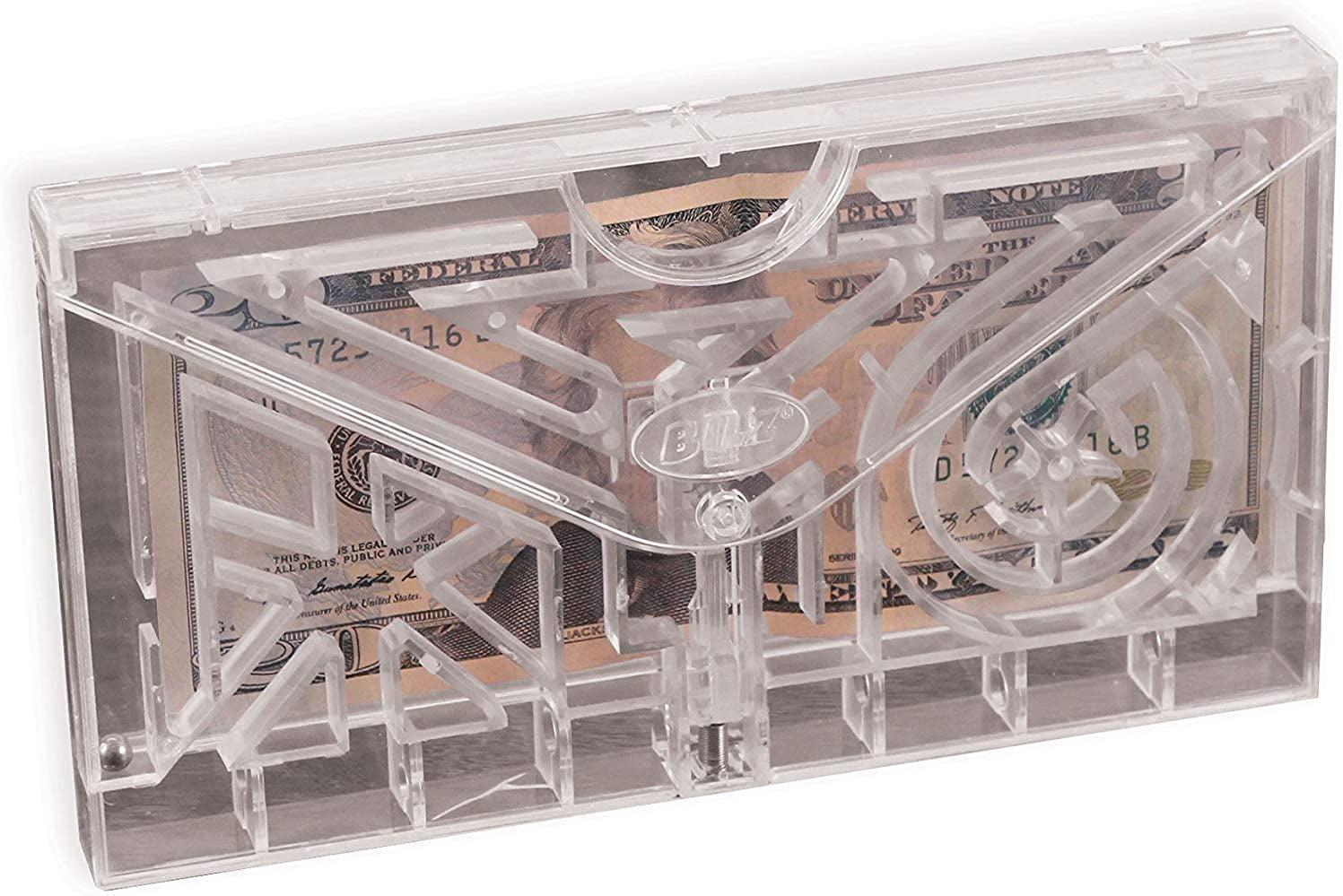 BILZ Money Puzzle E-Lope - Brain Teasing Maze for Cash or Tickets - Fun Way to Give Gifts - Reusable Puzzle for Kids, Adults and All Ages