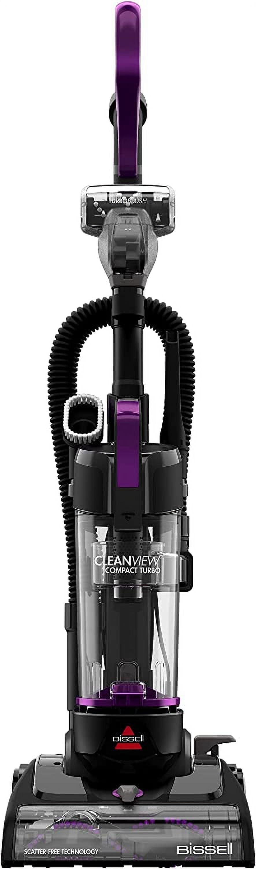 BISSELL 3437 BISSELL CleanView Compact Turbo Upright Vacuum with Quick Release Wand, Full Size Power, Compact Size for Apartments & Dorms, 3437