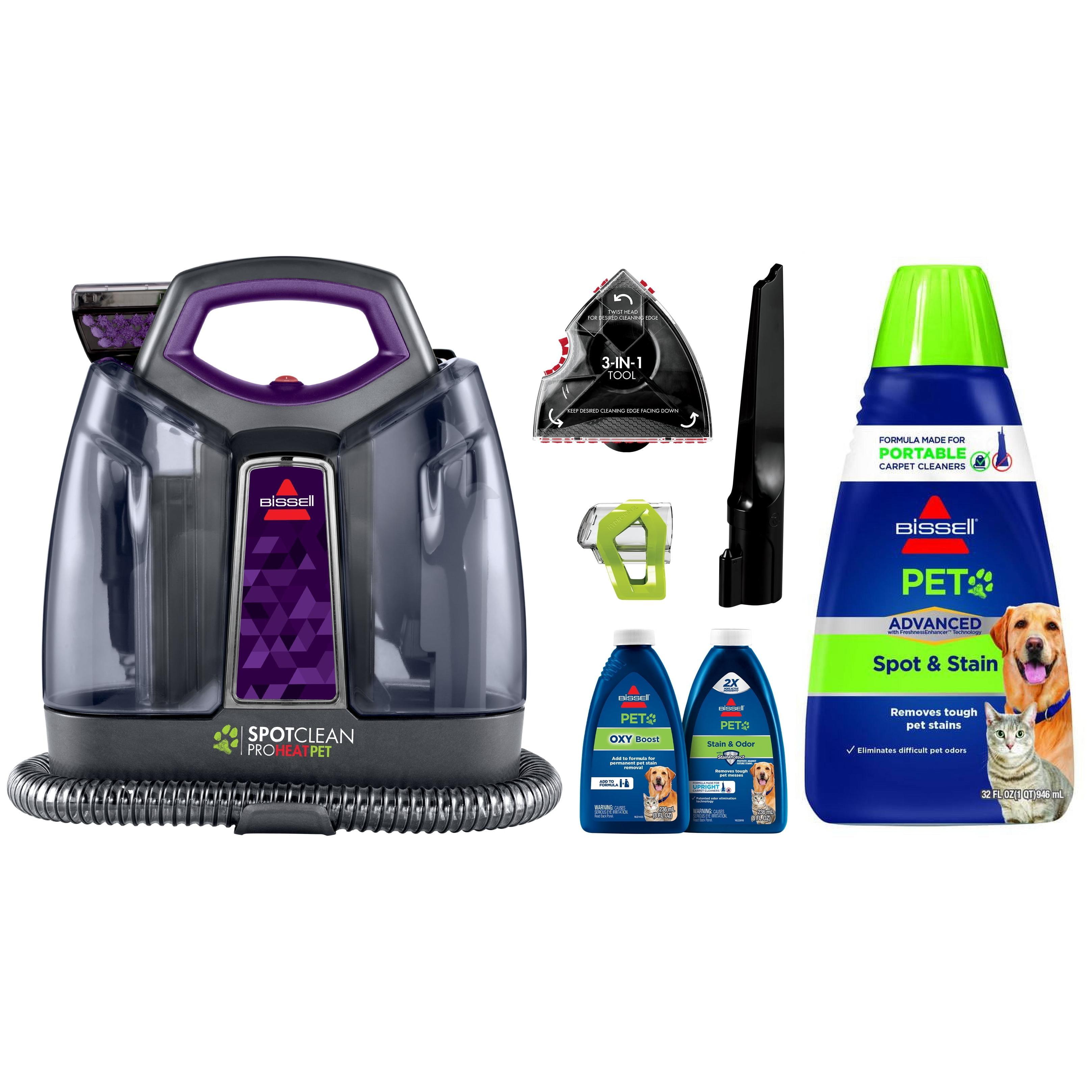 Save 19% • BISSELL SpotClean ProHeat Pet Portable Carpet Cleaner 2513W &  BISSELL Pet Stain Odor Remover, 32 Fluid Ounce 74R7V