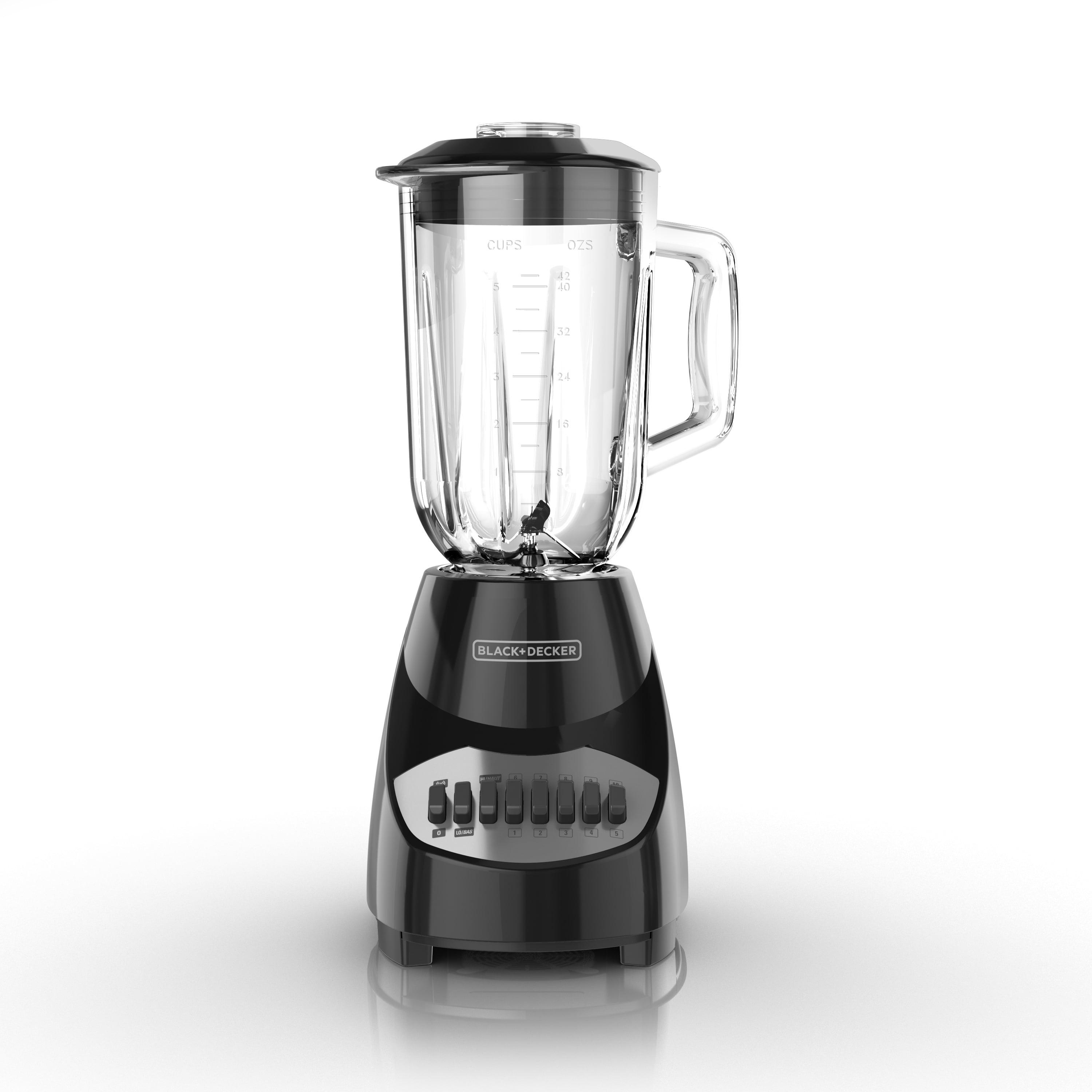 BLACK+DECKER BLACK+DECKER 10-Speed Countertop Blender, BL2010BG, 6-Cup Glass Jar, Dishwasher-Safe, Stainless Steel Blade, Suction Feet