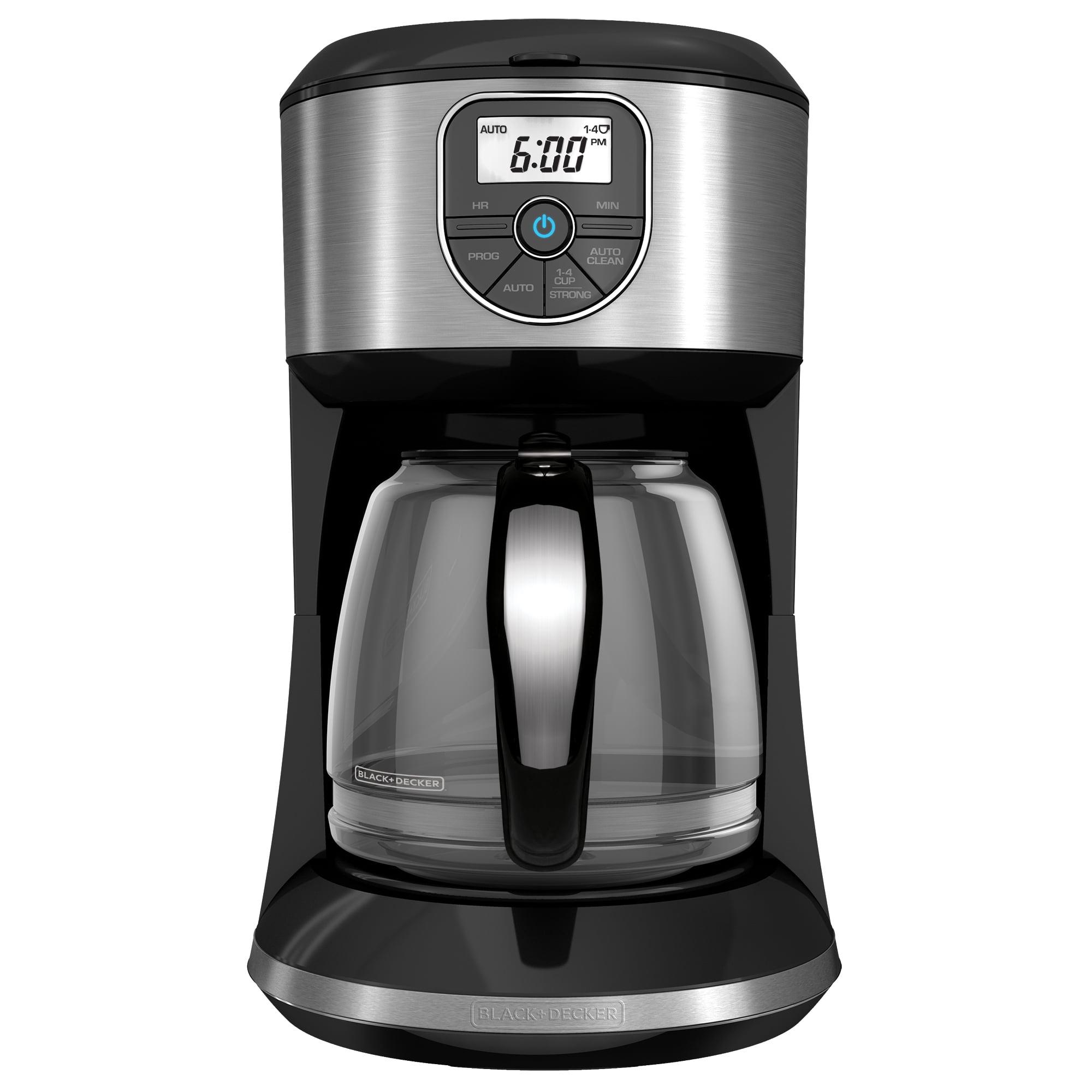 Black And Decker 12 Cup Programmable Coffeemaker In Black And Silver