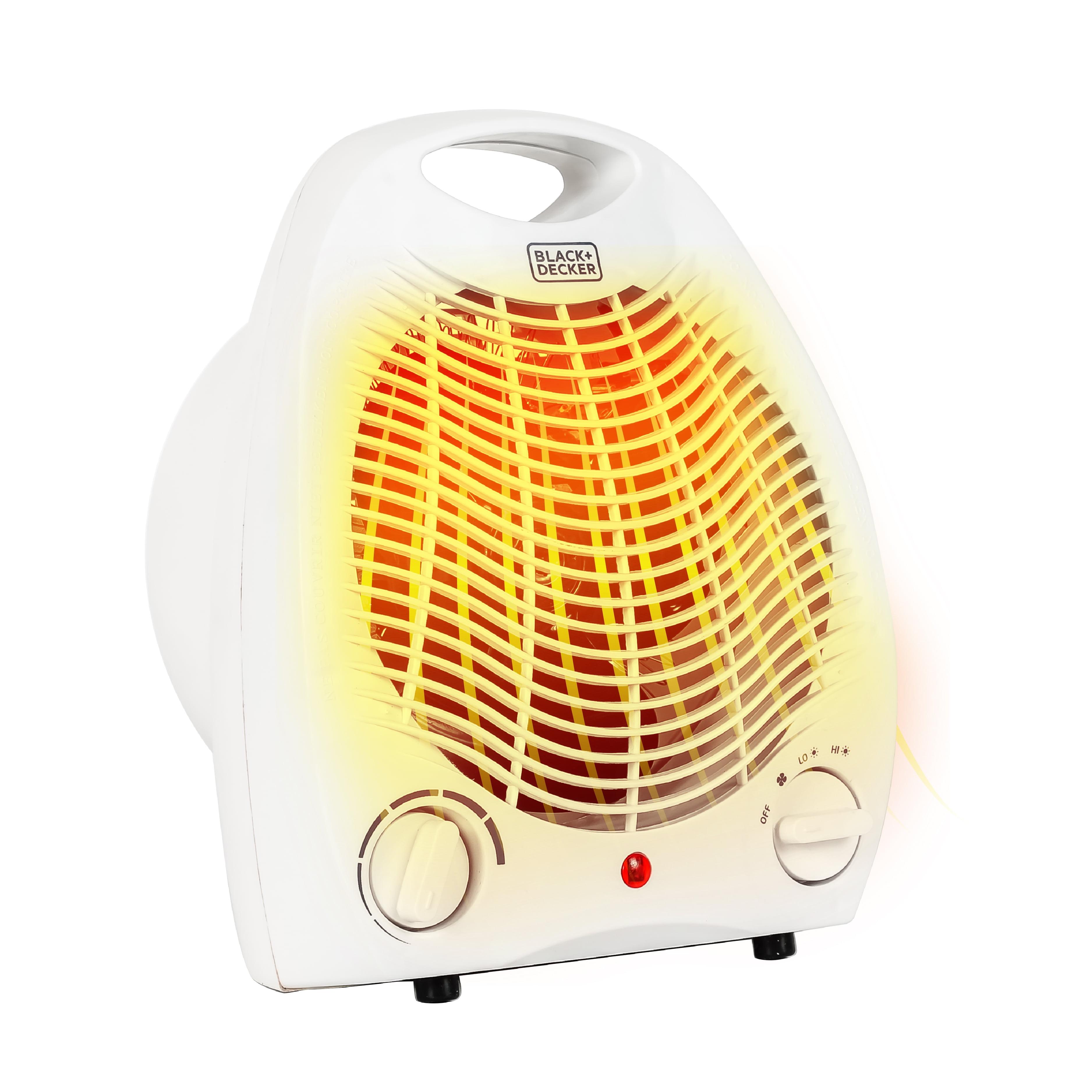 BLACK+DECKER Personal Desktop 1,500 Watt Electric Fan Compact Heater