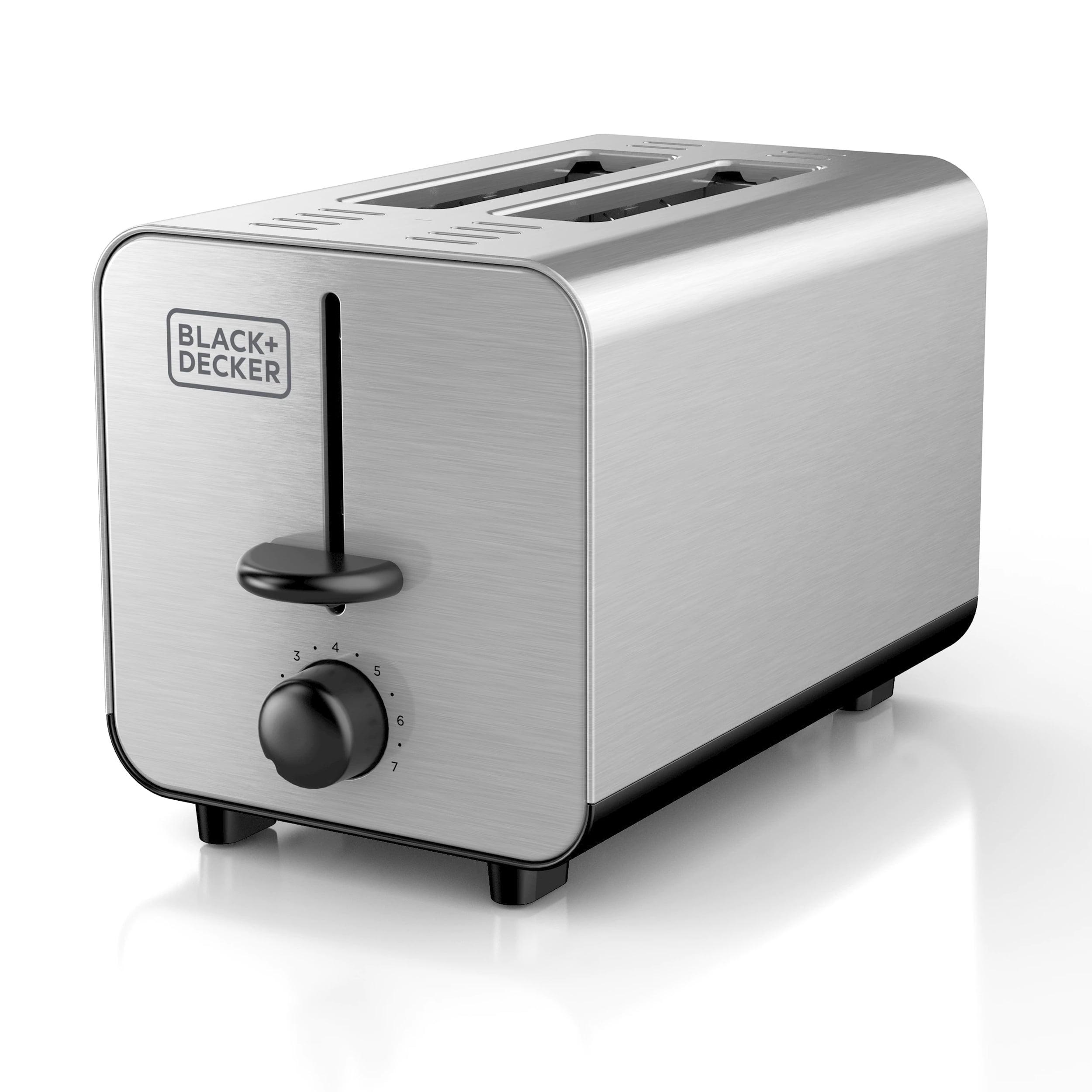 Black+Decker 2 Slice Stainless Steel Toaster