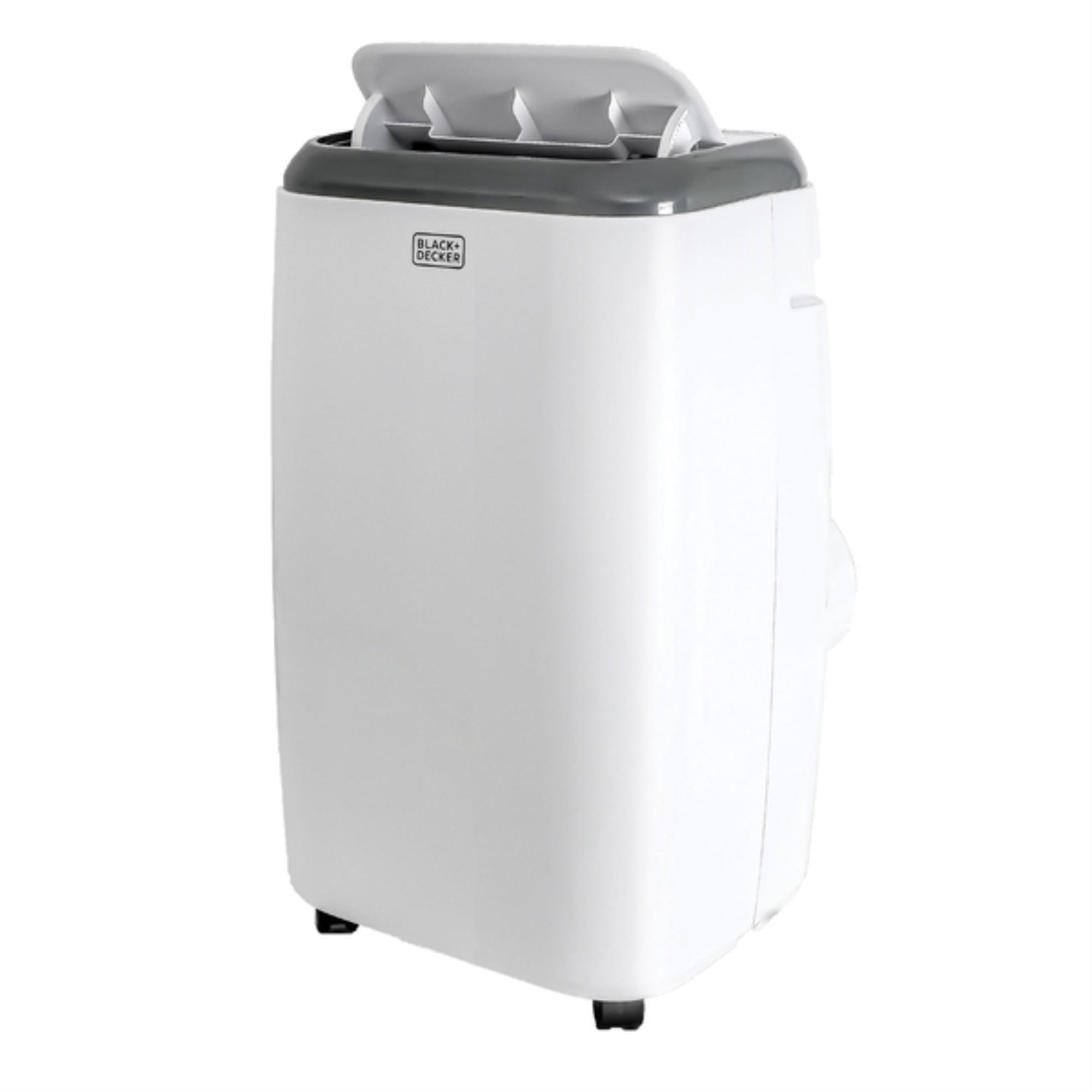 BLACK+DECKER 10,000 BTU SACC/CEC Portable Air Conditioner, 700 Sq. Ft. 14,000 BTU ASHRAE 128, White