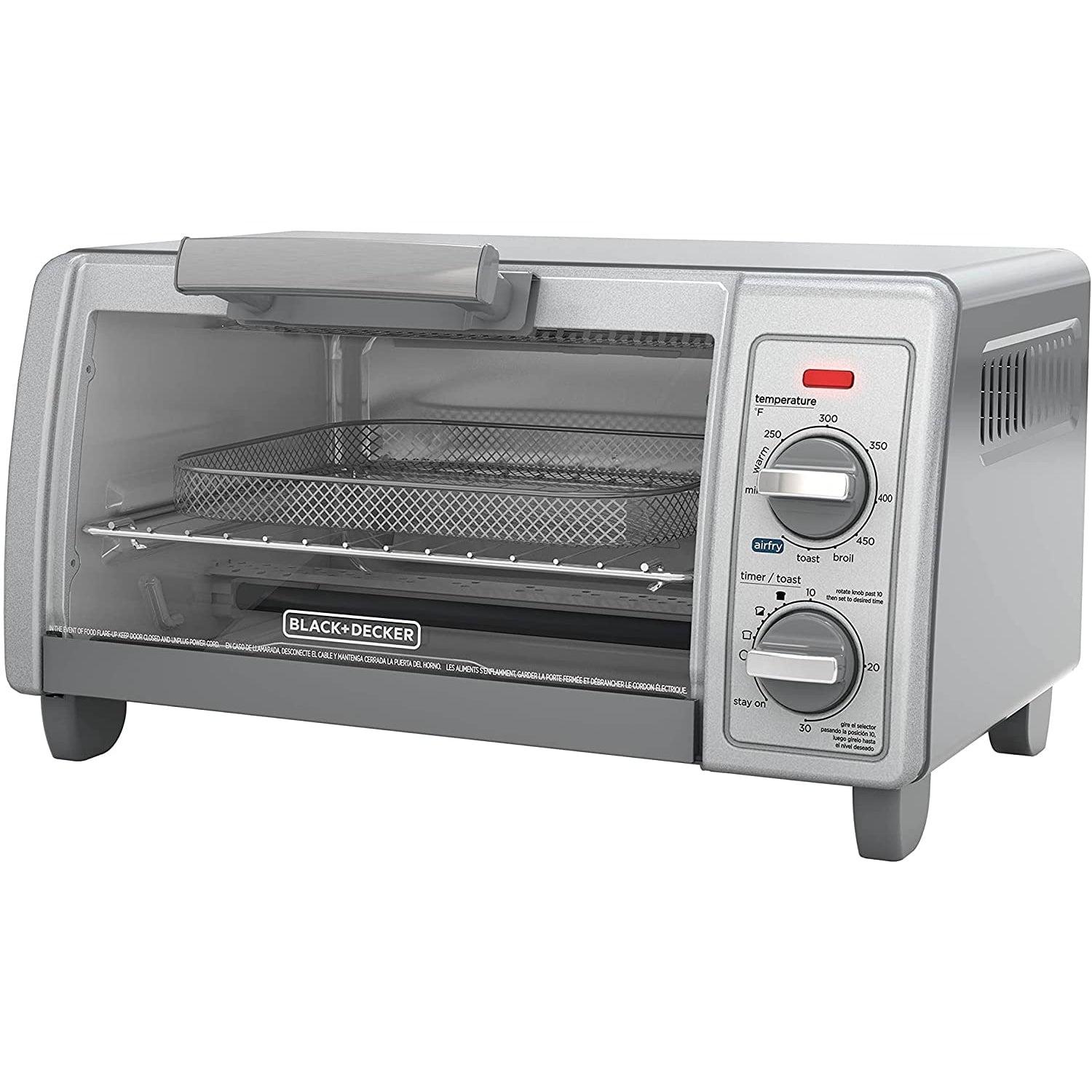 BLACK+DECKER Crisp N Bake 1200 W 4-Slice Air Fry Toaster Oven