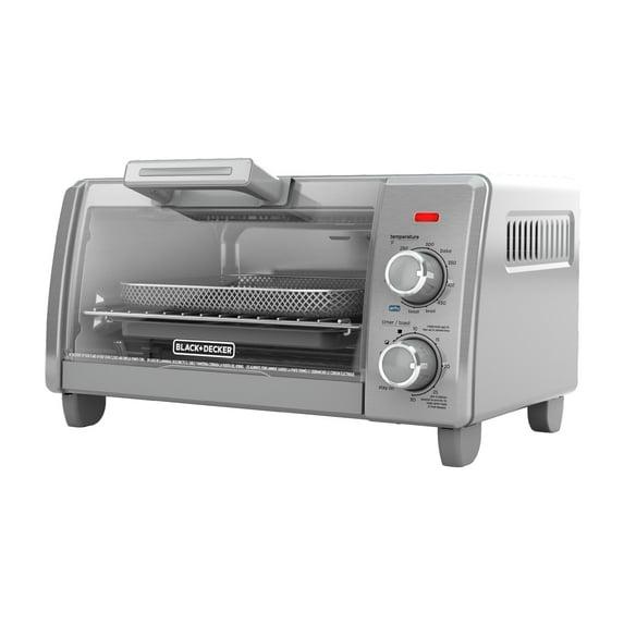 BLACK+DECKER BLACK+DECKER 4-Slice Crisp N Bake Air Fry Toaster Oven, TO1787SS, 5 Cooking Functions, 30 Minute Timer, Stainless Steel