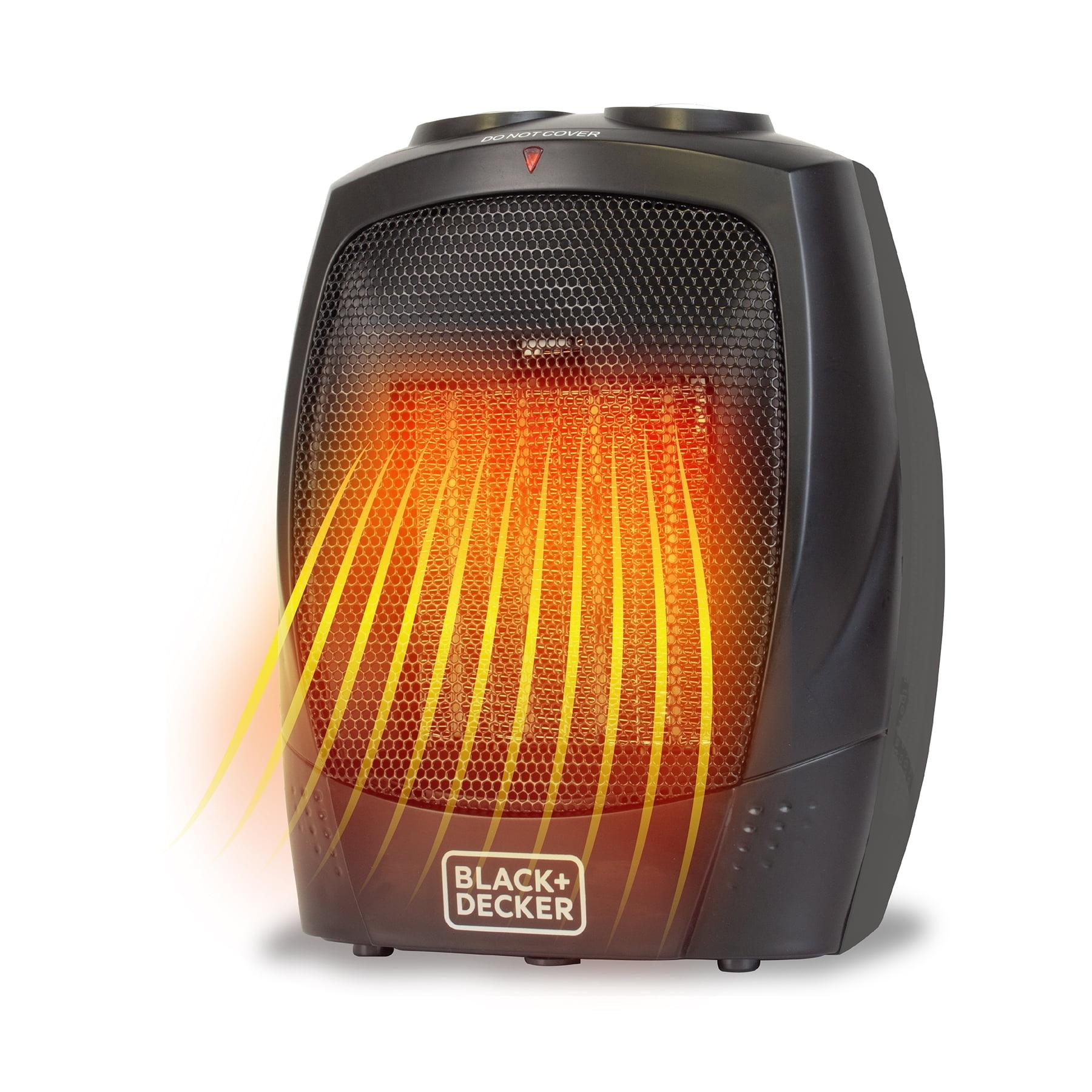 BLACK+DECKER Personal 1500 Watt Electric Fan Compact Heater with Manual Control