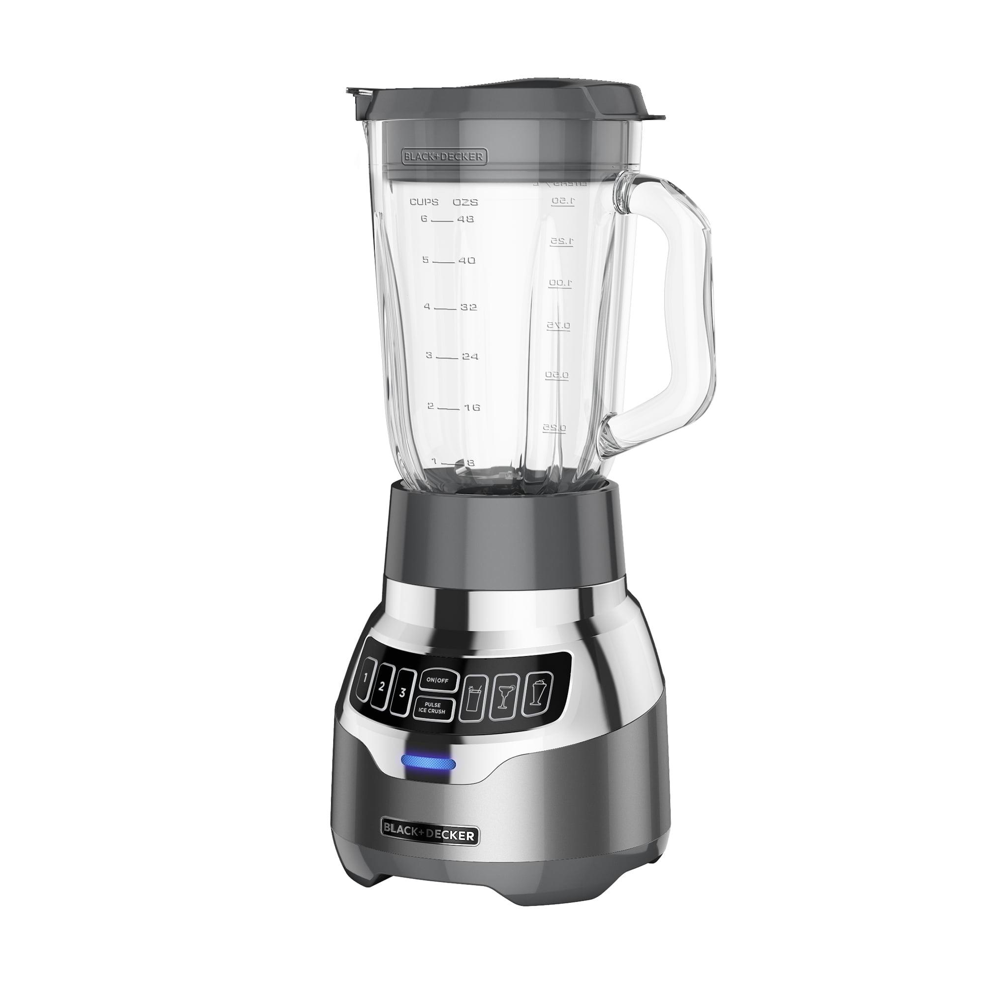 BLACK+DECKER BLACK+DECKER PowerCrush Digital Blender with Quiet Technology, Stainless Steel, BL1300DG-T