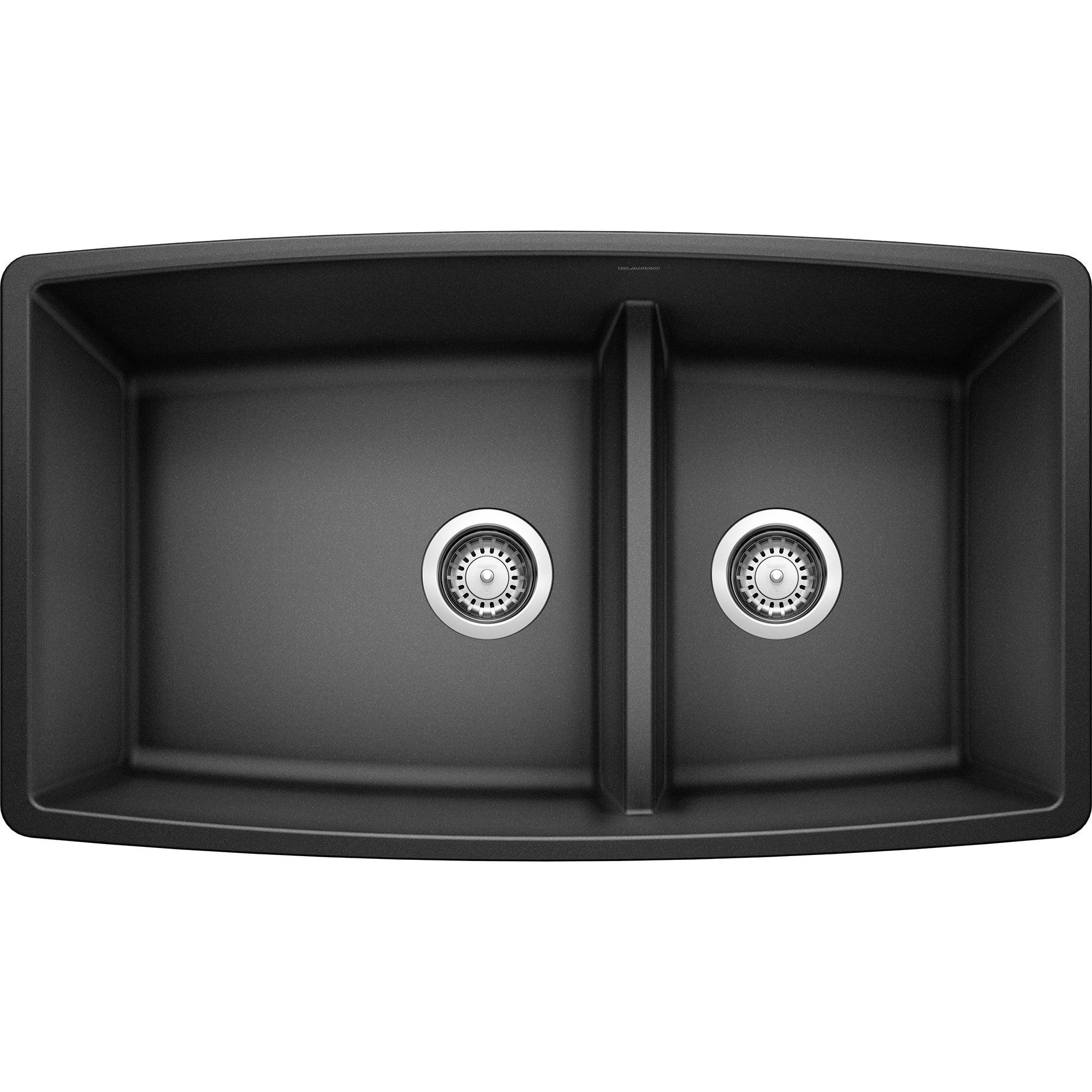 Performa SILGRANIT 33" L x 19" W Double Bowl Undermount Kitchen Sink