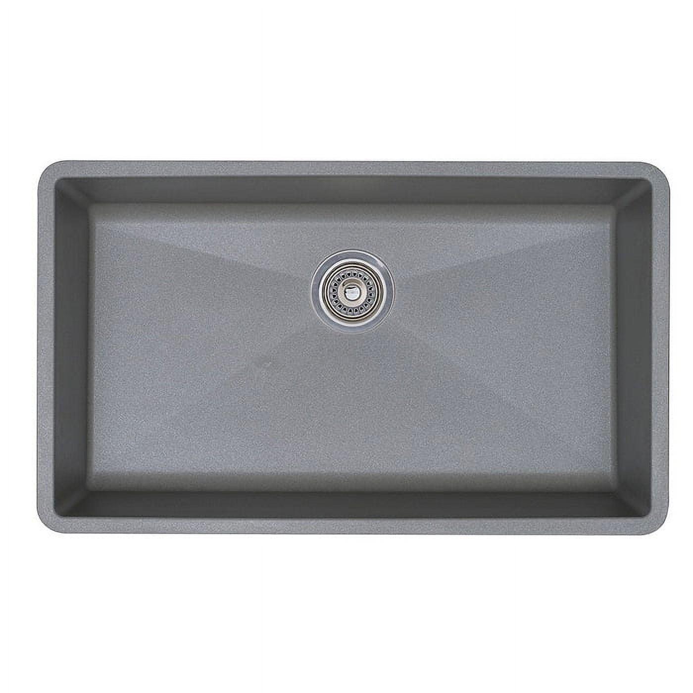 Precis SILGRANIT 32" L X 19" W Super Single Undermount Kitchen SInk