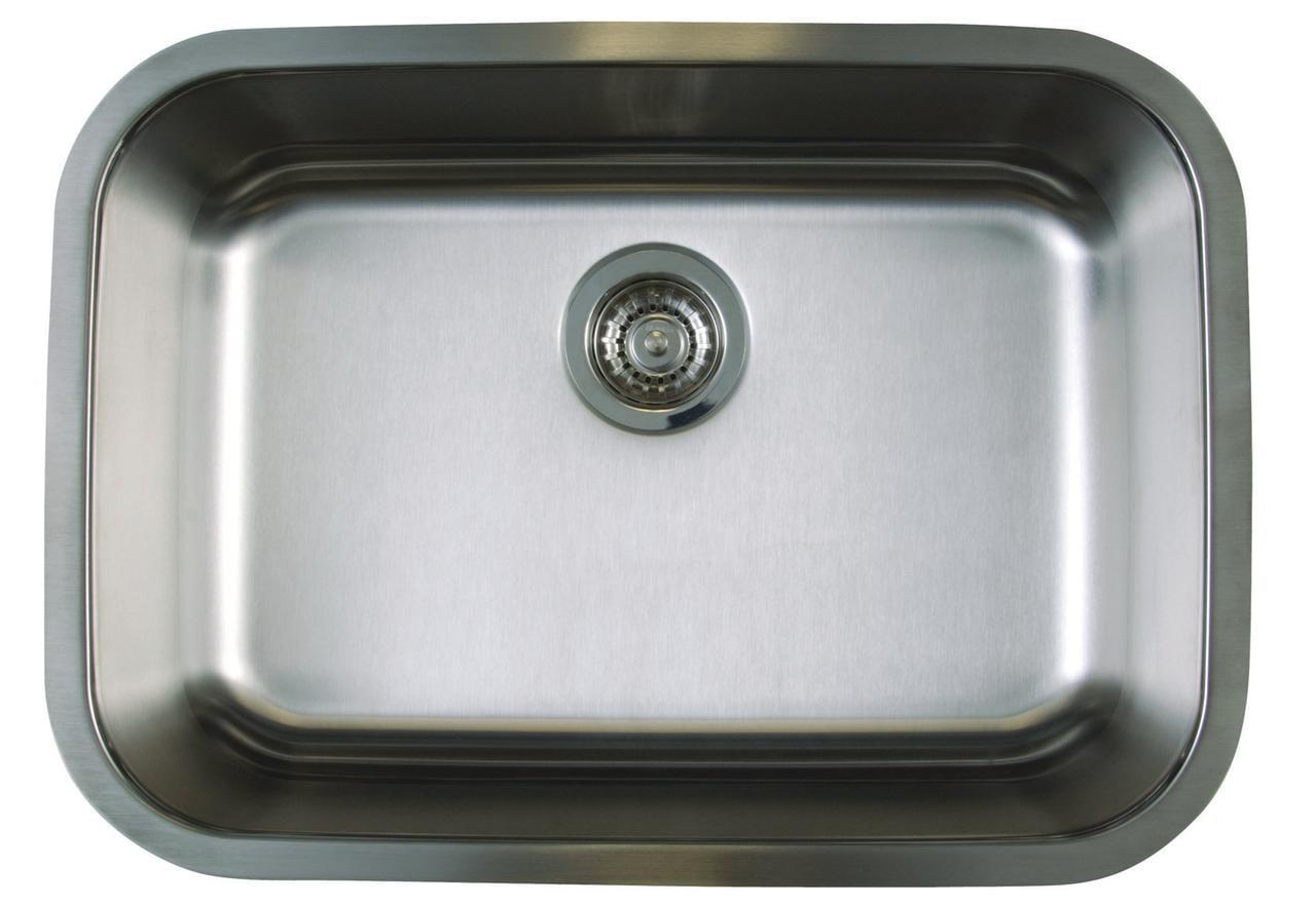 STELLAR 25" L x 18" W Single Bowl Stainless Steel Undermount Kitchen Sink